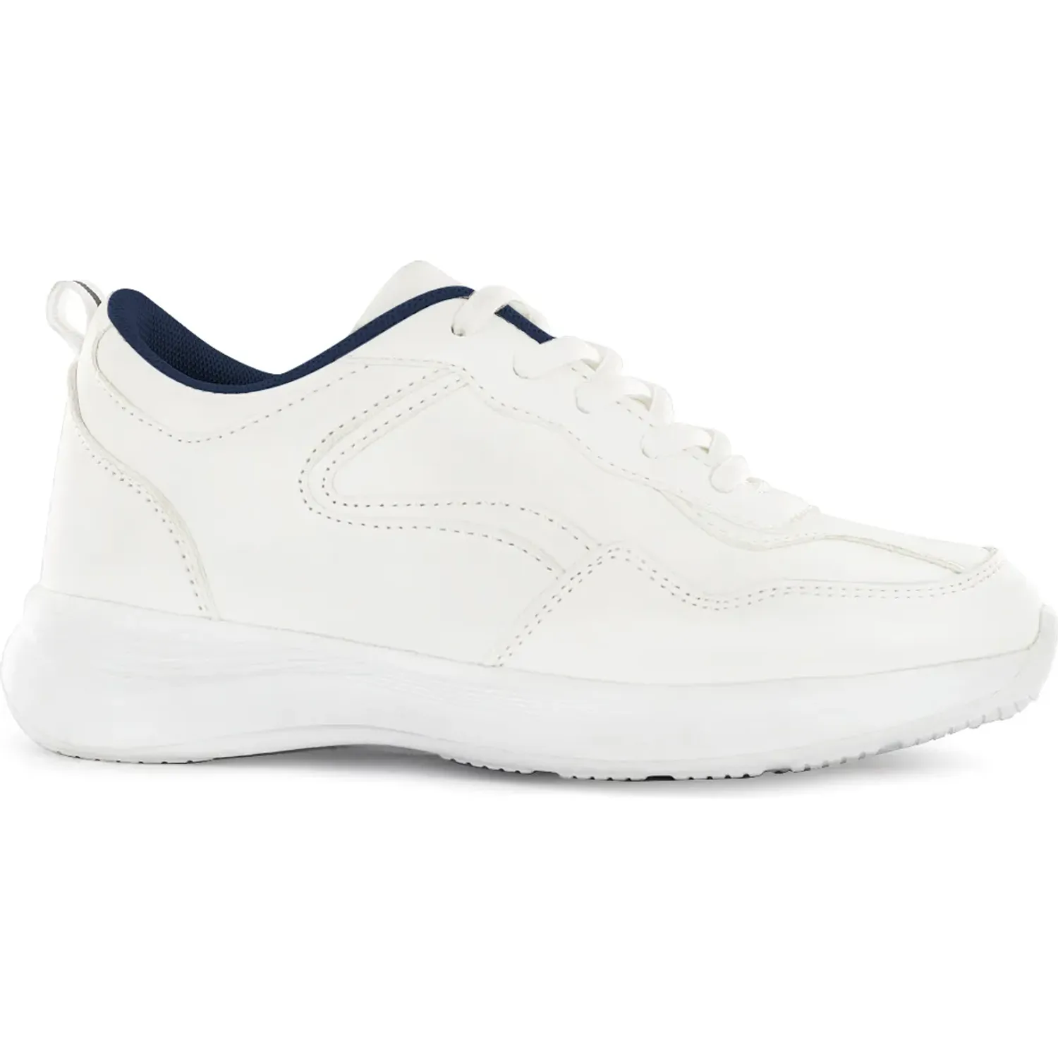 Zapatilla Impuls Escolar Unisex Delta09 color blanco | Platanitos