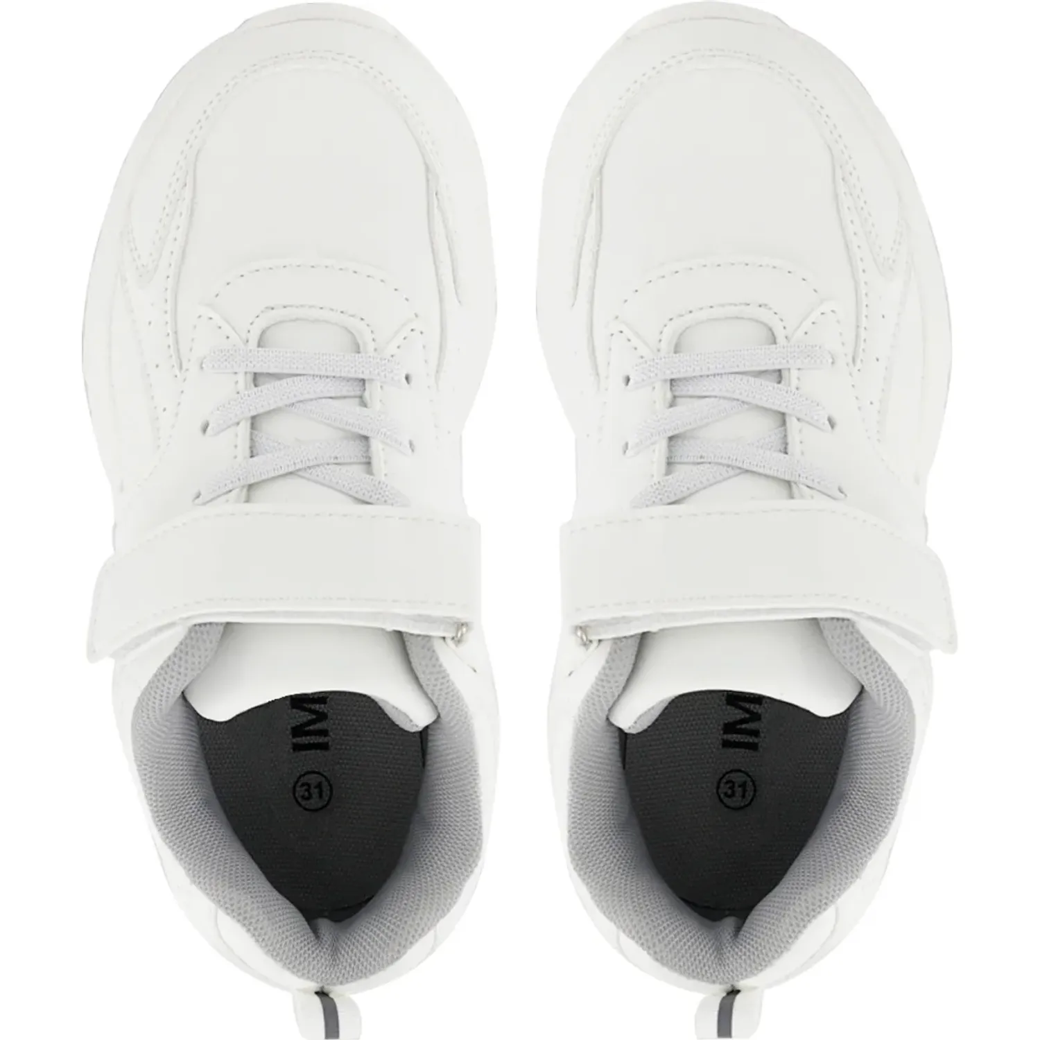 Zapatilla Impuls Escolar Unisex Delta10 color blanco | Platanitos