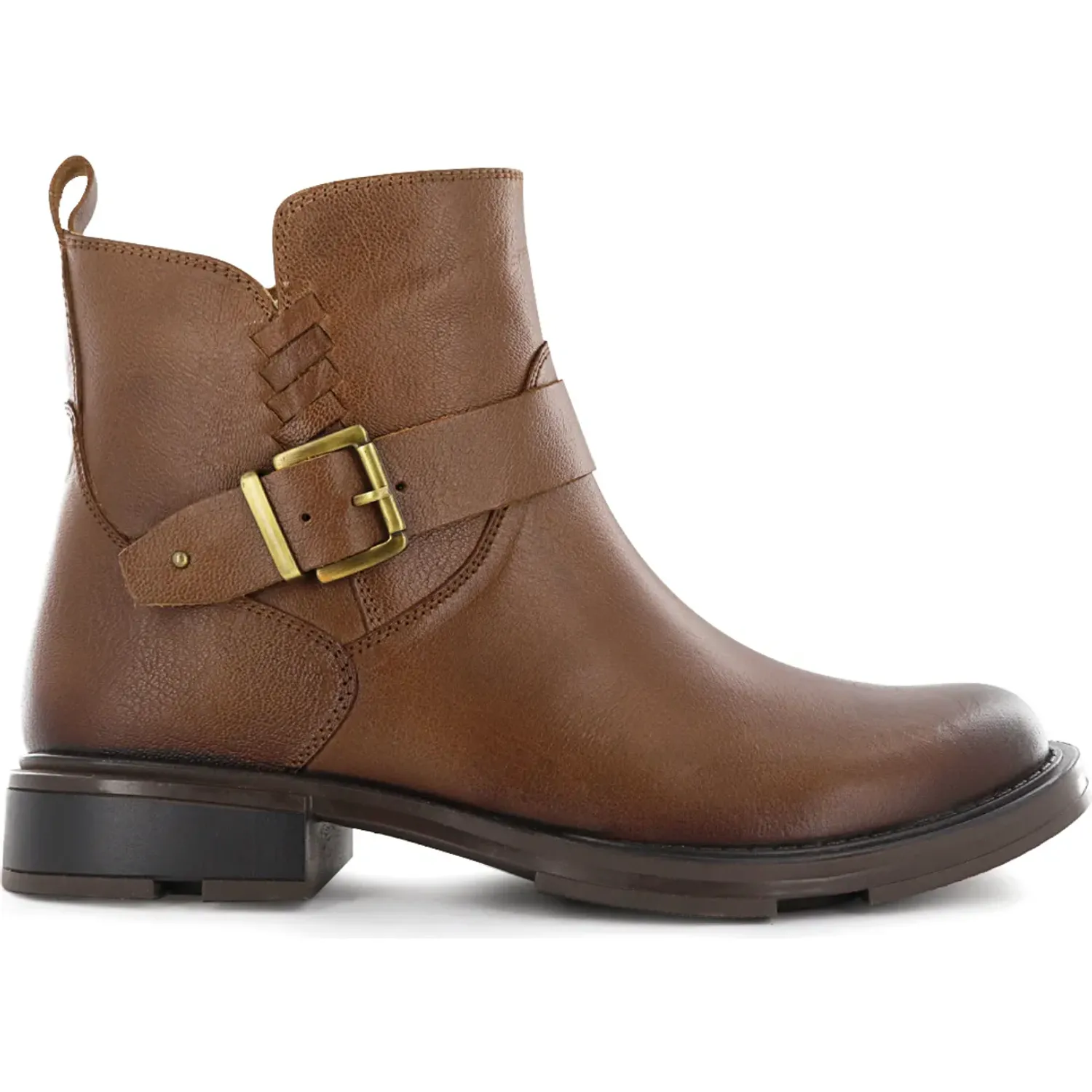 Botin Ecco Casual Mujer Zizi02 color tostado | Platanitos