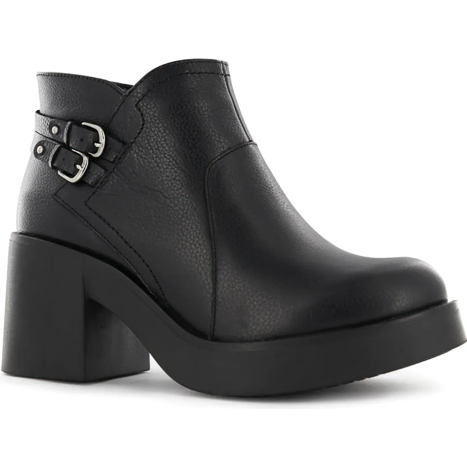 Botin Ecco Casual Mujer Oletta07 color negro | Platanitos