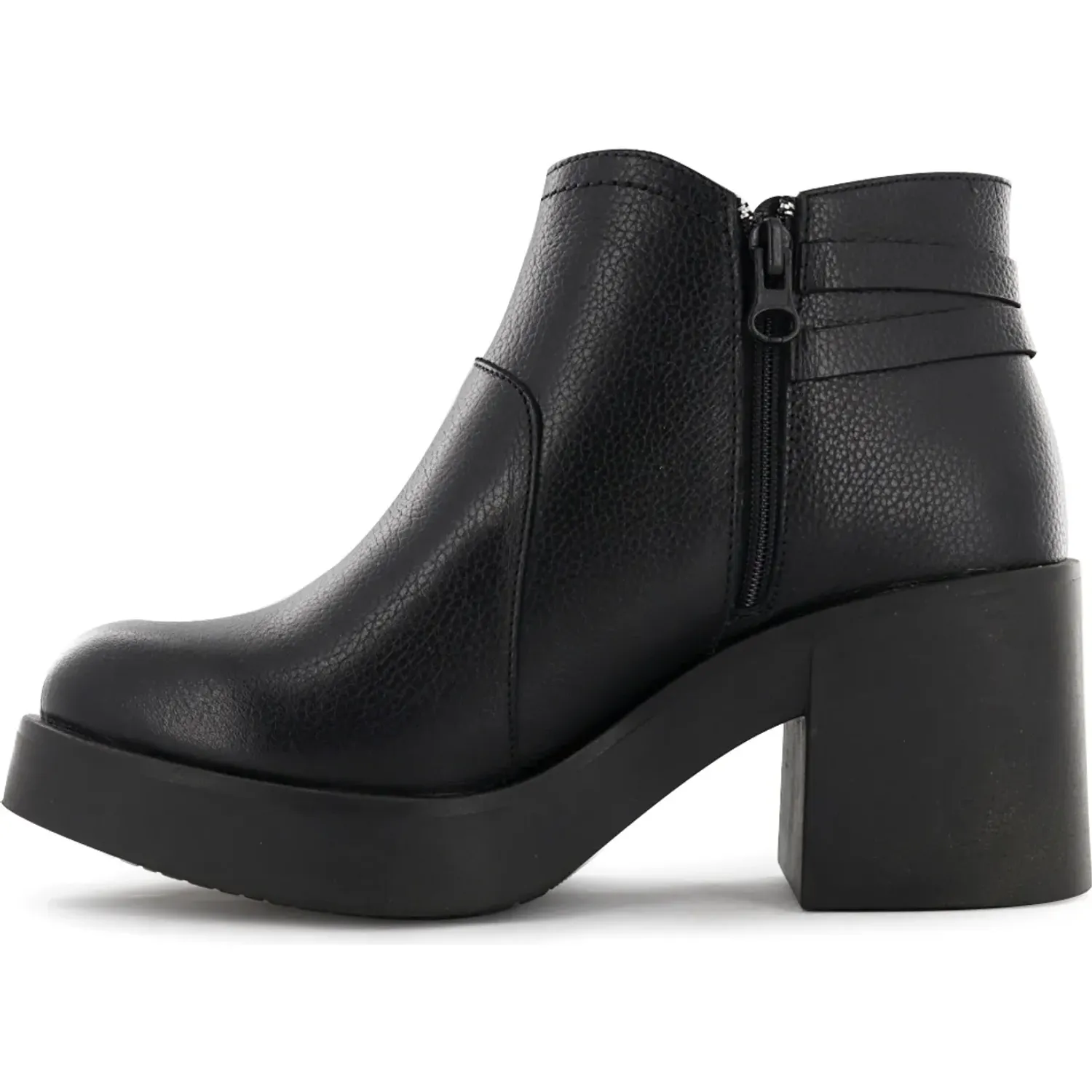 Botin Ecco Casual Mujer Oletta07 color negro | Platanitos