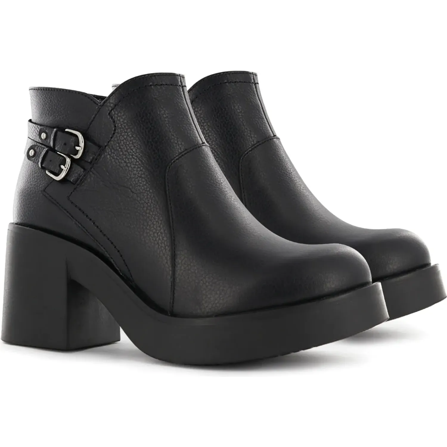 Botin Ecco Casual Mujer Oletta07 color negro | Platanitos