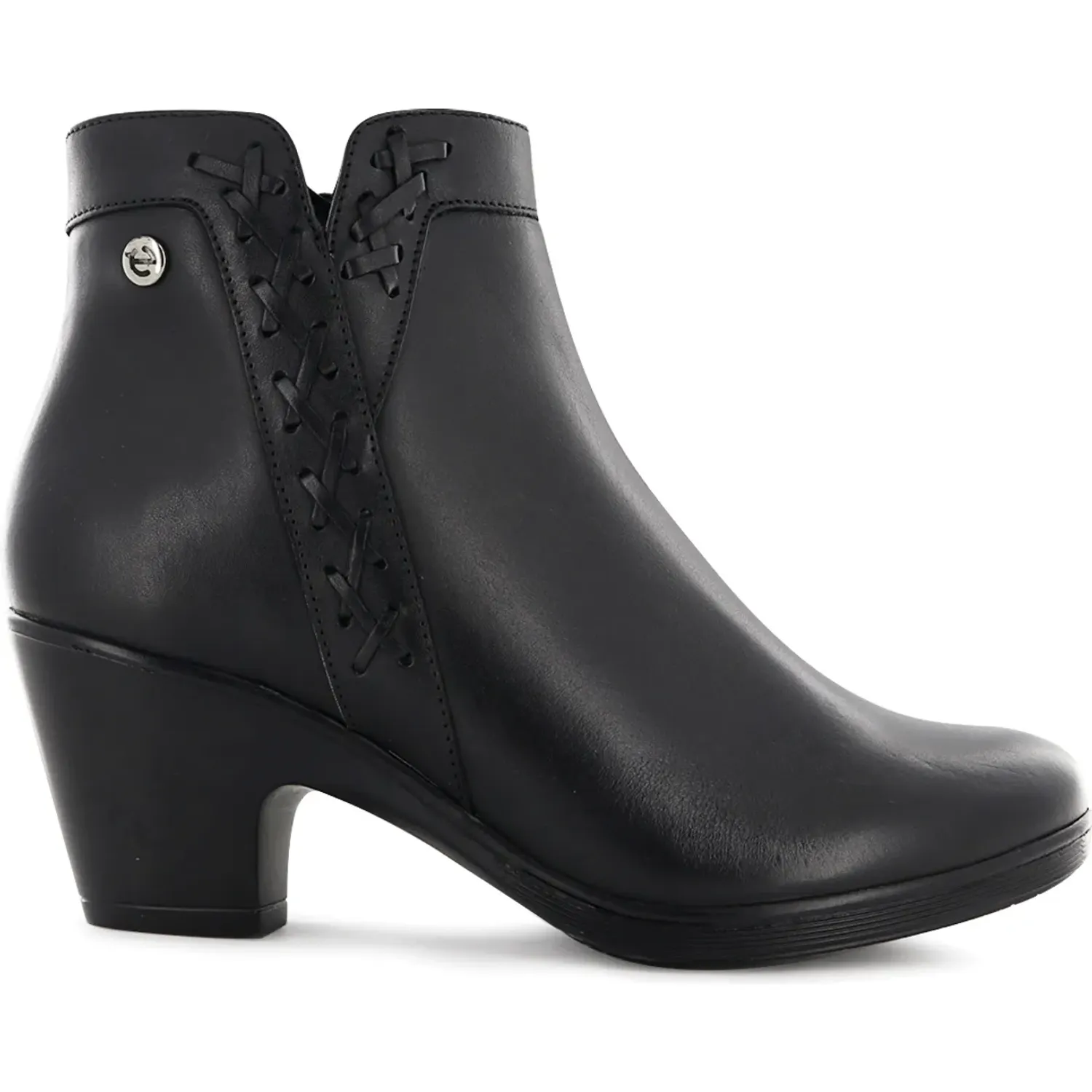 Botin Ecco Confort Mujer Natalie80 color negro | Platanitos