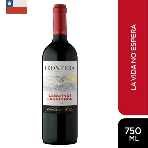 FRONTERA Vino Tinto Cabernet Sauvignon Botella 750ml
