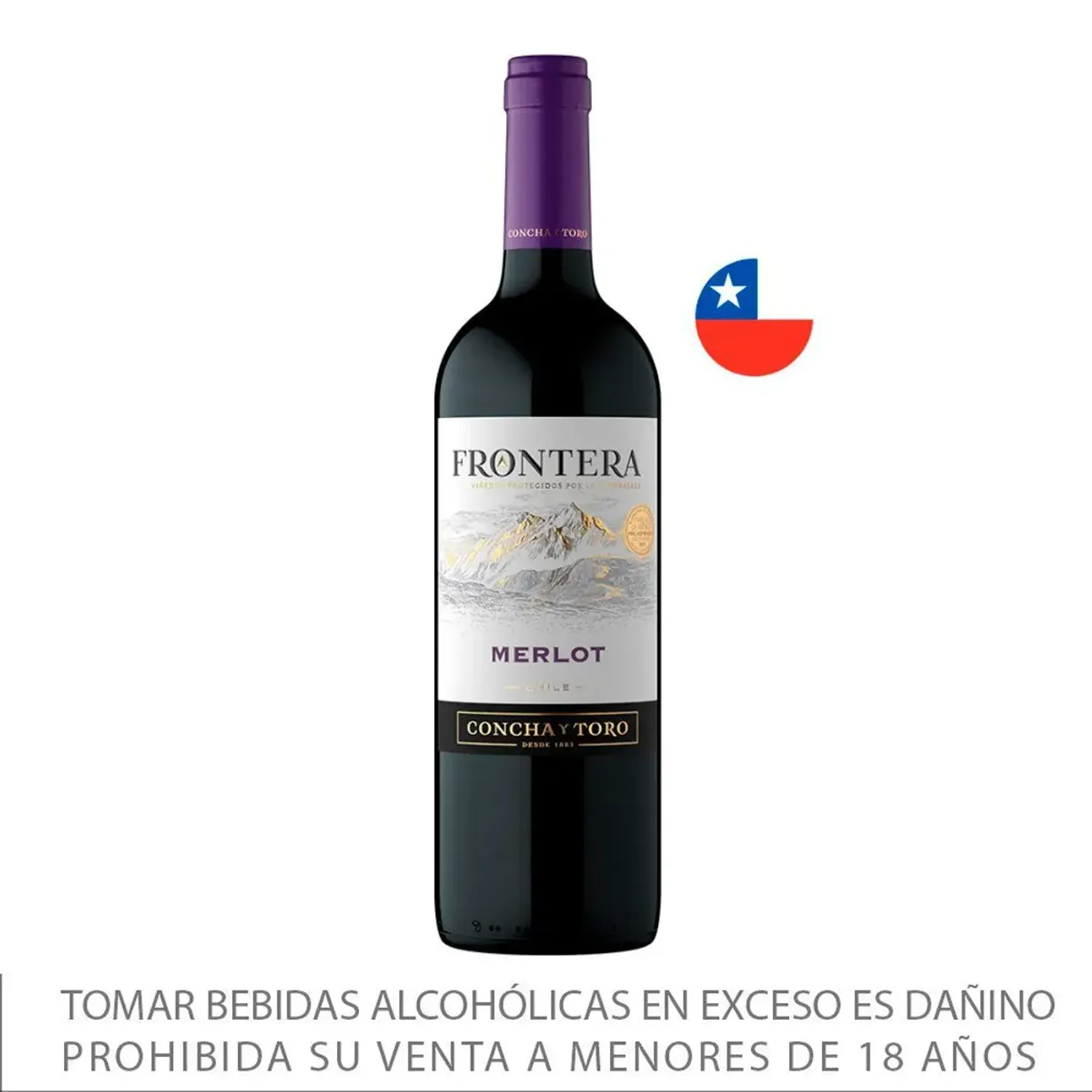 Vino Frontera Tinto Merlot Botella 750ml color varios | Platanitos