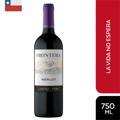 FRONTERA Vino Tinto Merlot Botella 750ml