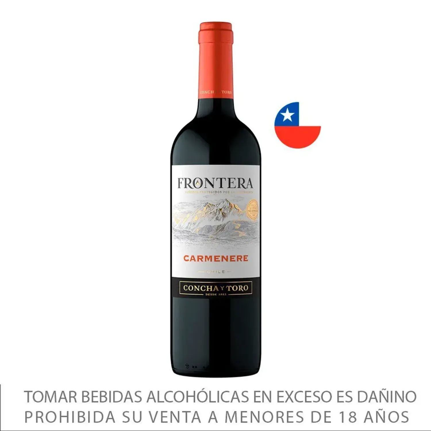 Vino Frontera Tinto Carmenere Botella 750ml color varios | Platanitos
