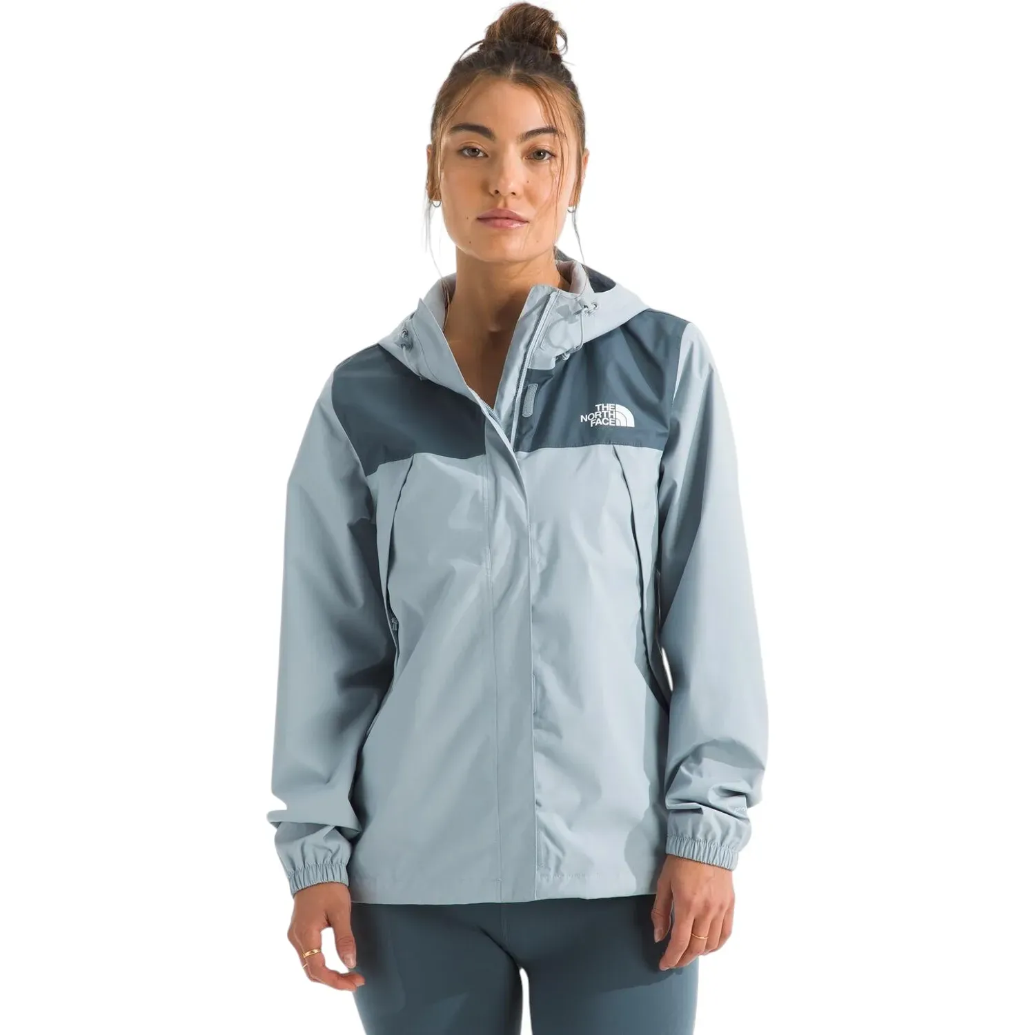 Casaca The North Face Impermeable Mujer W Antora Rain Jacket color celeste | Platanitos