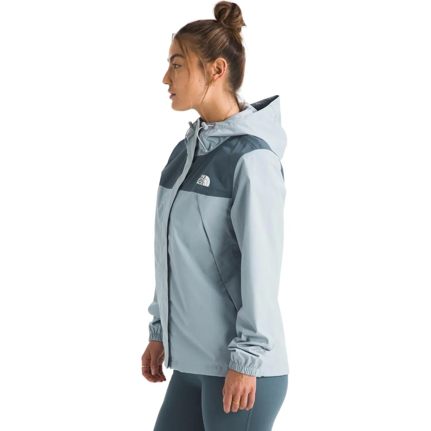 Casaca The North Face Impermeable Mujer W Antora Rain Jacket color celeste | Platanitos