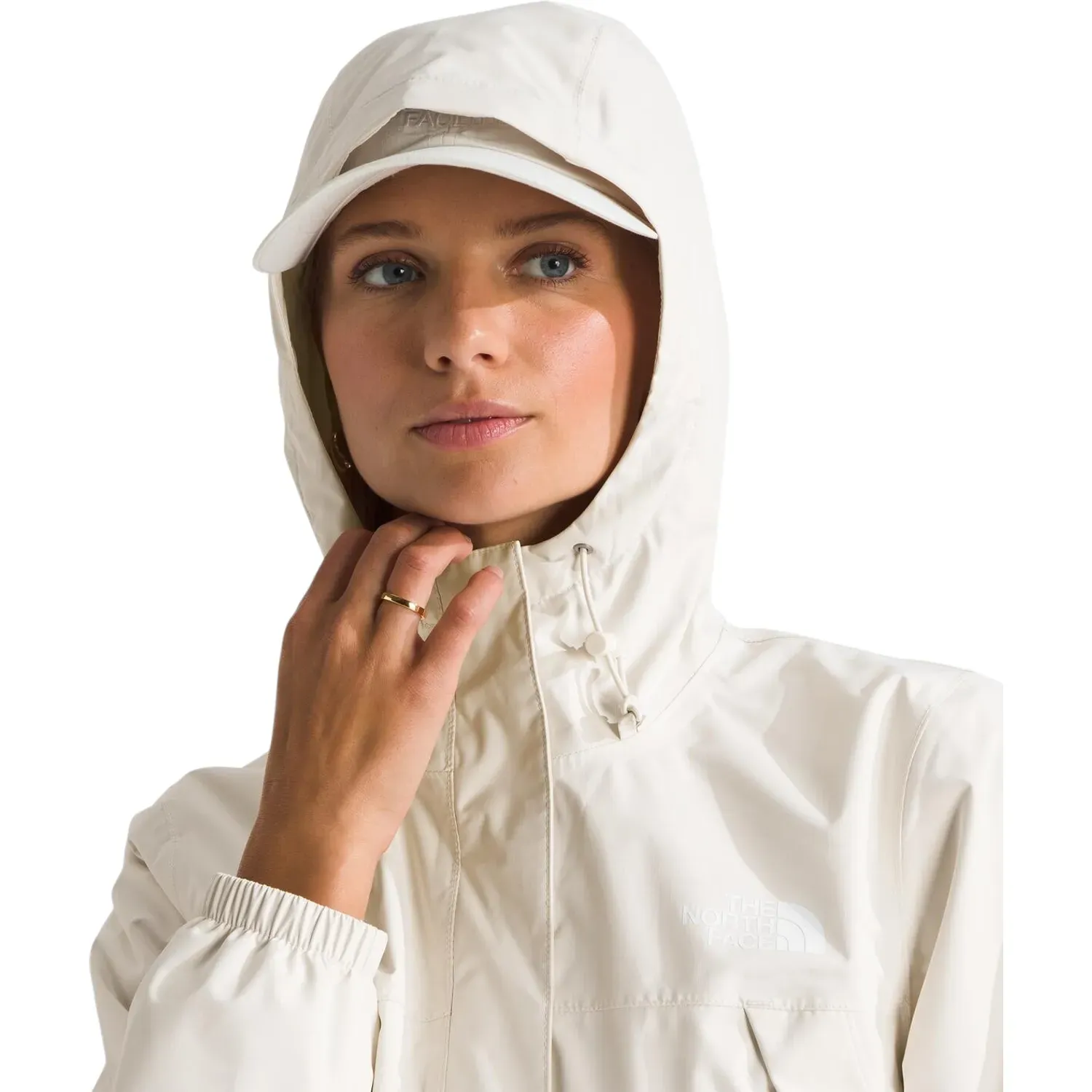 Casaca The North Face Impermeable Mujer W Antora Rain Jacket color blanco | Platanitos