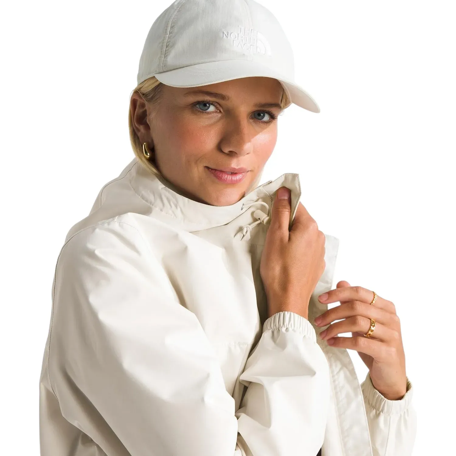 Casaca The North Face Impermeable Mujer W Antora Rain Jacket color blanco | Platanitos