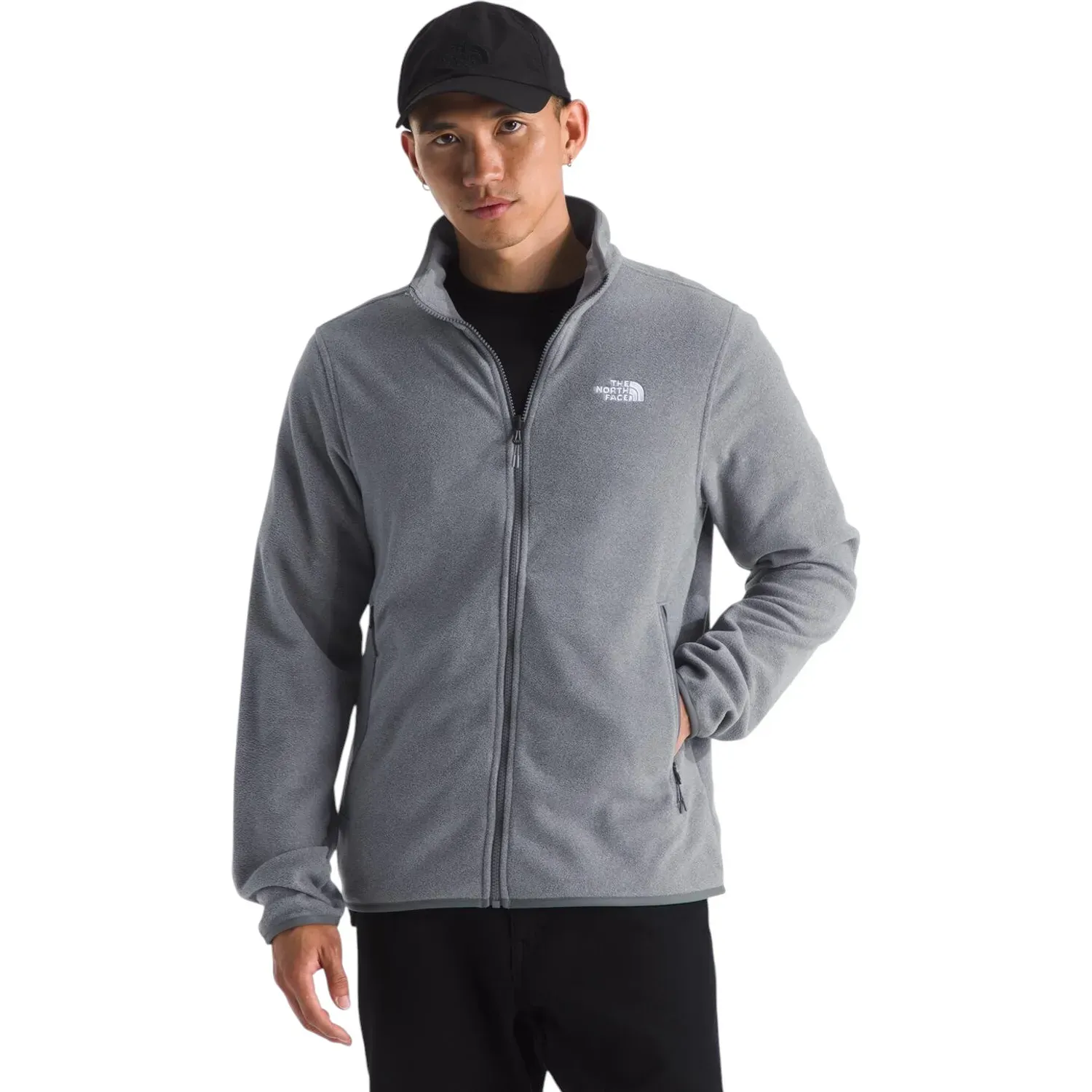 Casaca The North Face De Polar Urbana Hombre M Glacier Fleece Jacket color plomo | Platanitos