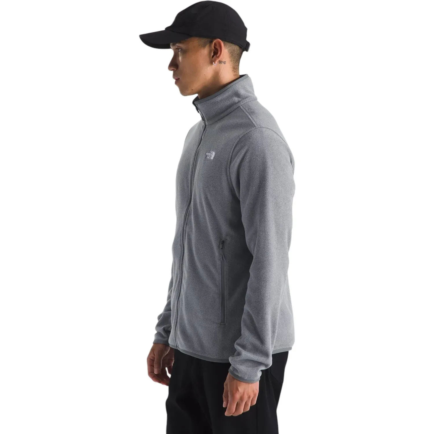 Casaca The North Face De Polar Urbana Hombre M Glacier Fleece Jacket color plomo | Platanitos