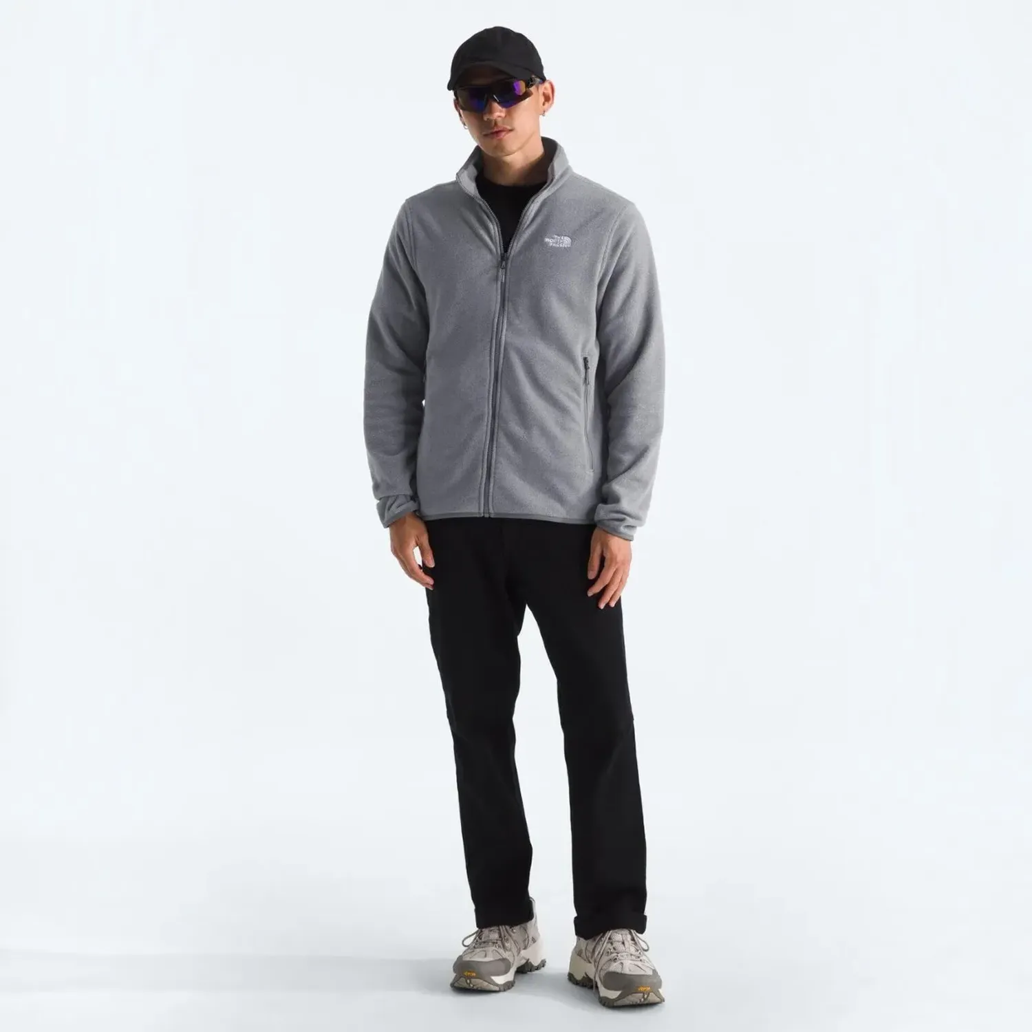 Casaca The North Face De Polar Urbana Hombre M Glacier Fleece Jacket color plomo | Platanitos