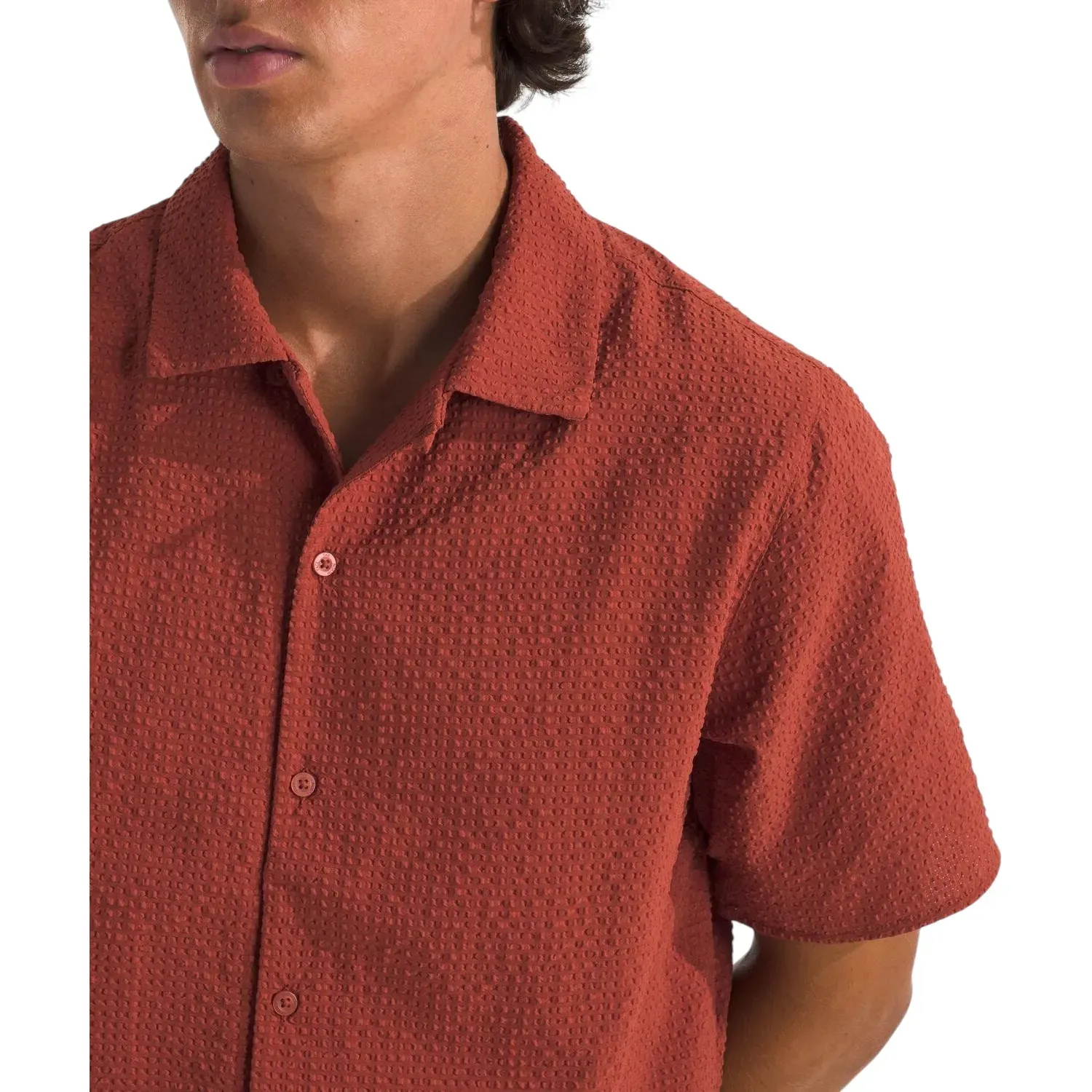 Camisa The North Face Casual Hombre M Pacific City Button Down color rojo | Platanitos