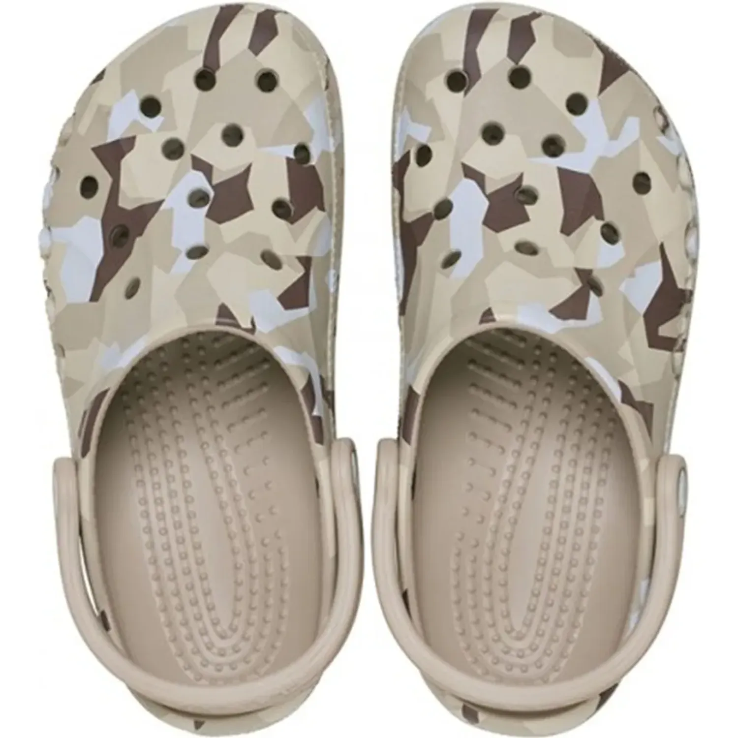 CROCS Zuecos Crocs Unisex Baya Marbled Clog color crema | Platanitos