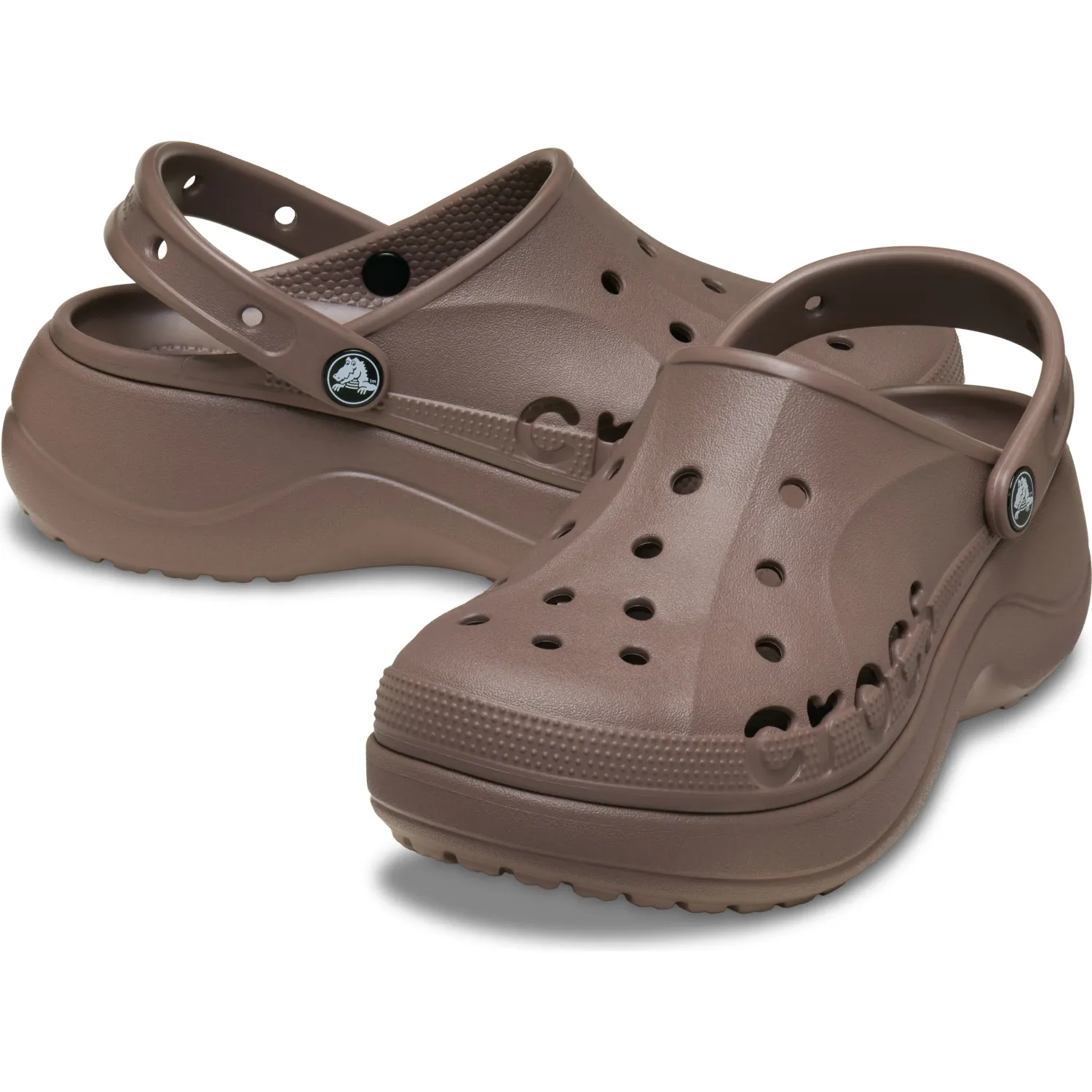 CROCS Zuecos Crocs Mujer Baya Platform Clog W color marron | Platanitos