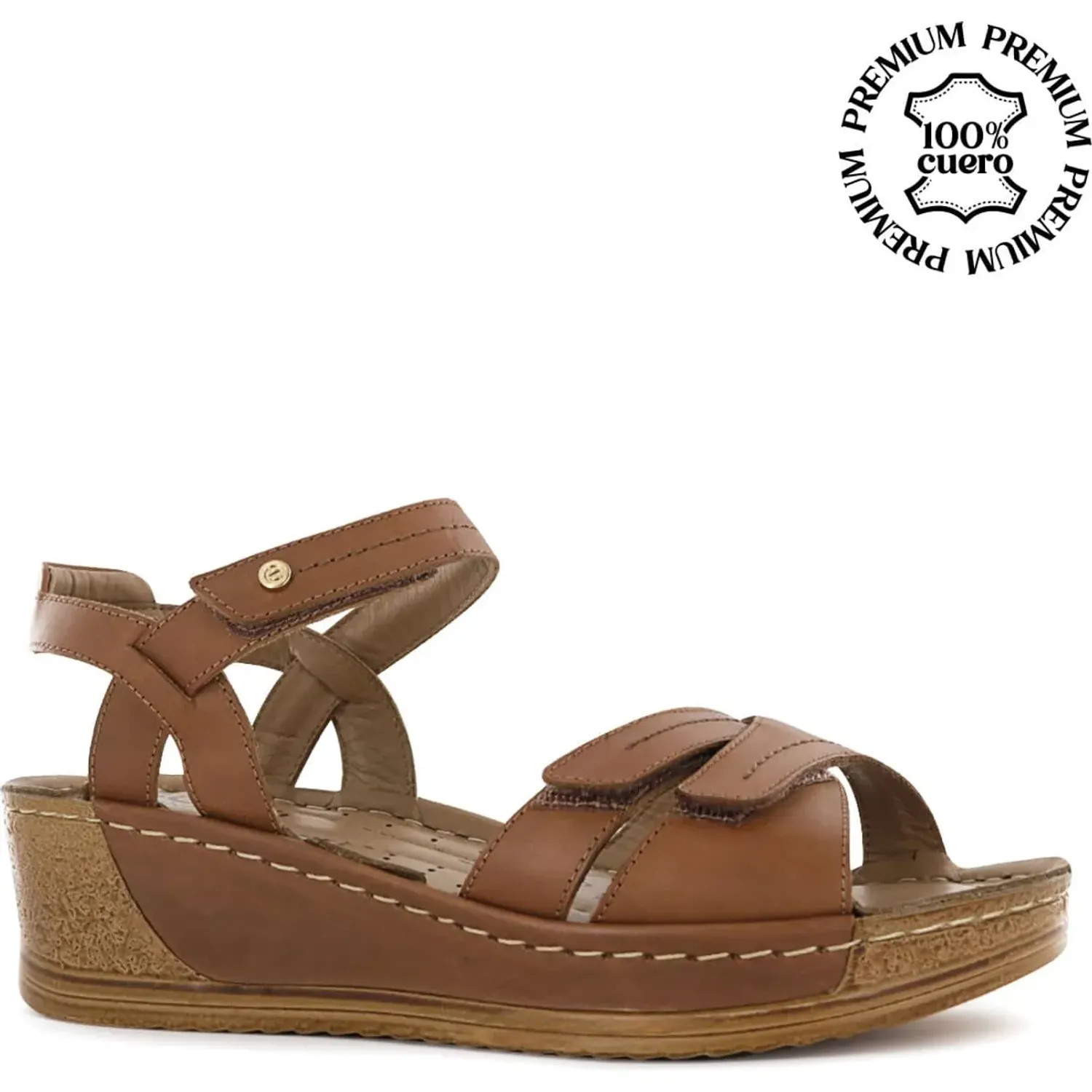 Sandalia Ecco Mujer Bibi25 color toffee | Platanitos