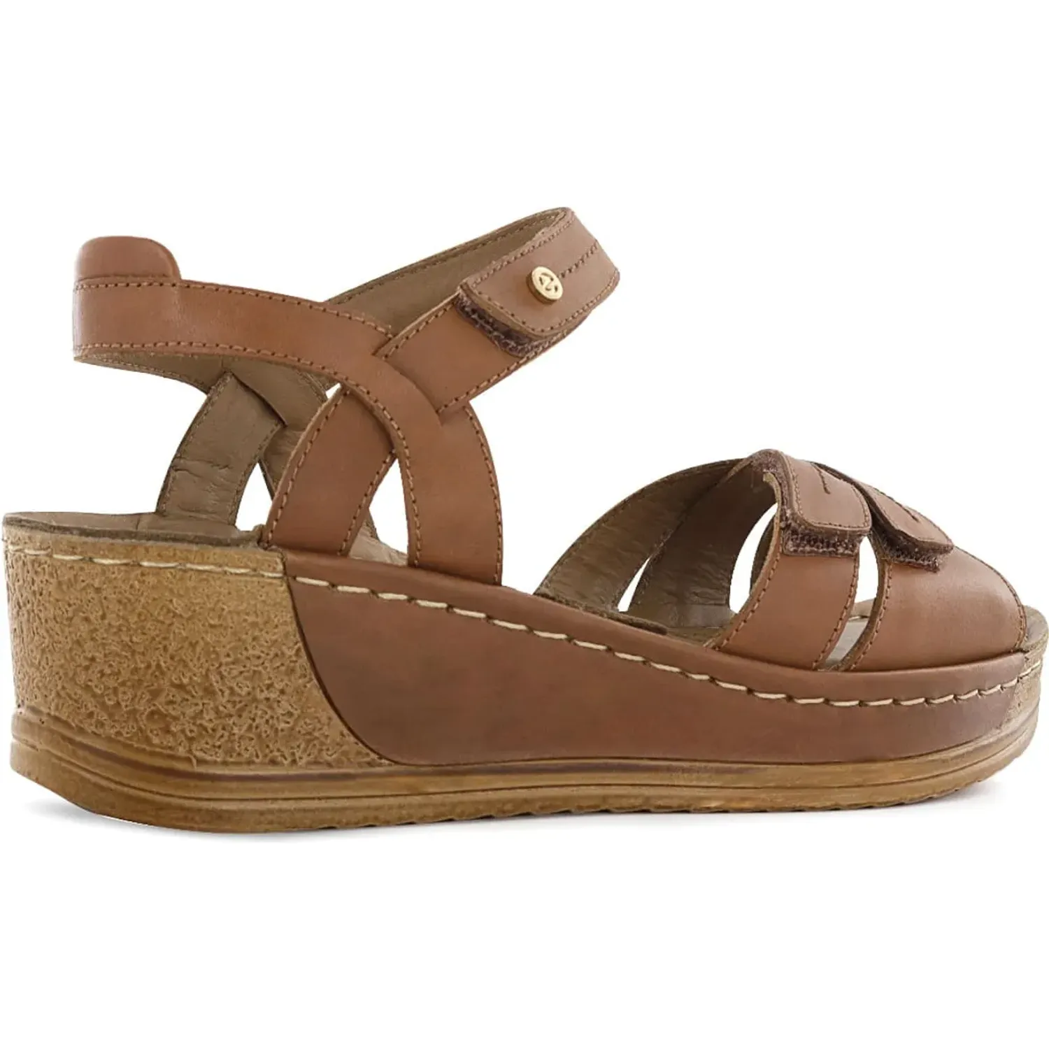 Sandalia Ecco Mujer Bibi25 color toffee | Platanitos