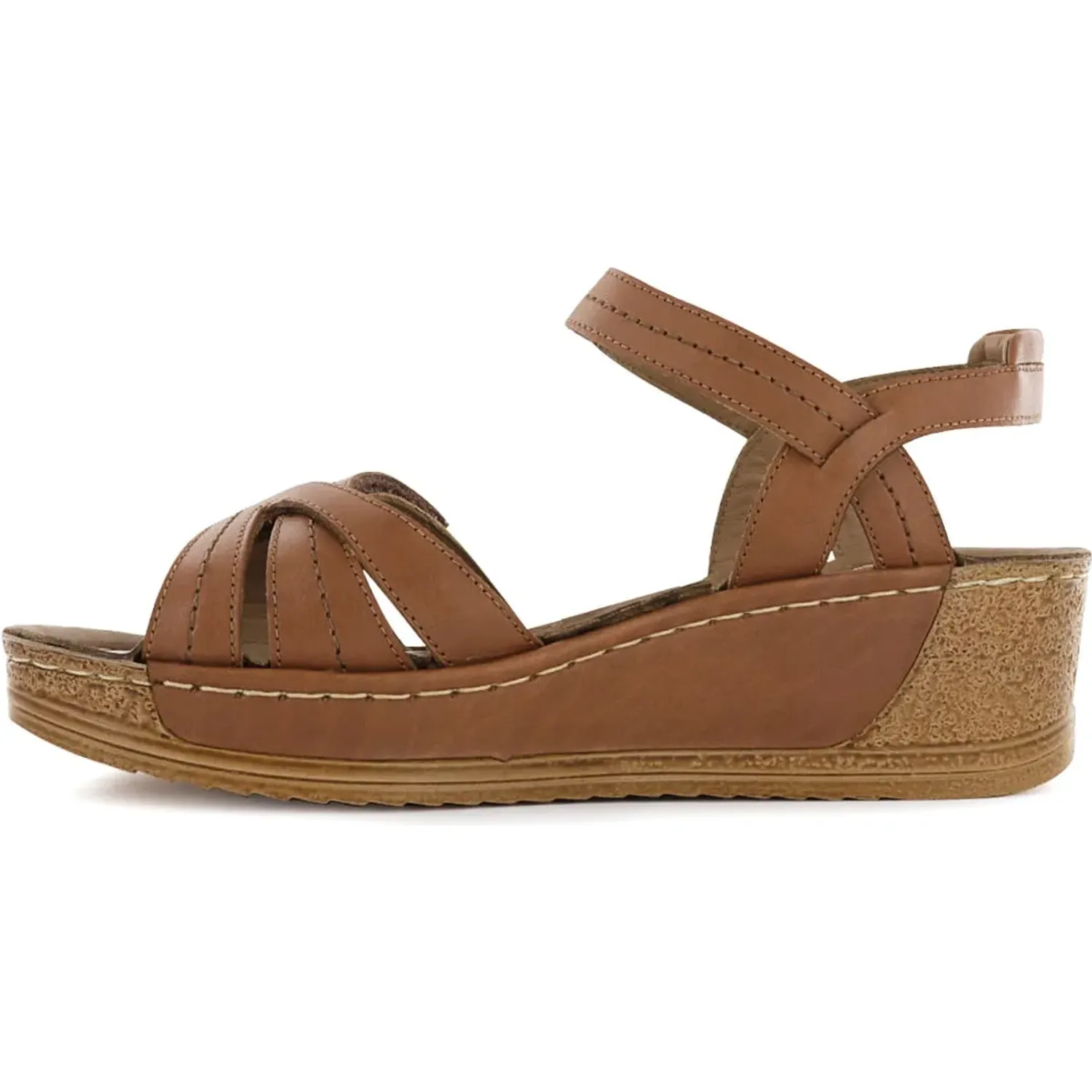 Sandalia Ecco Mujer Bibi25 color toffee | Platanitos