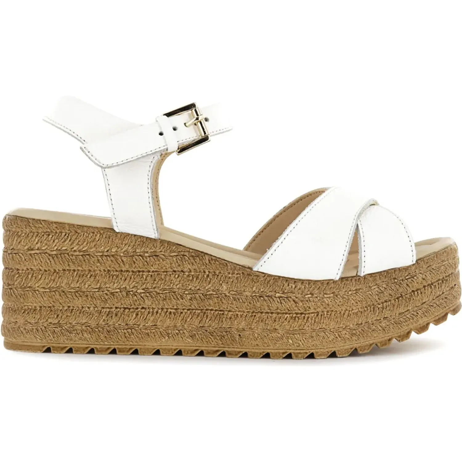 Sandalia Ecco Mujer Mircela03 color blanco | Platanitos