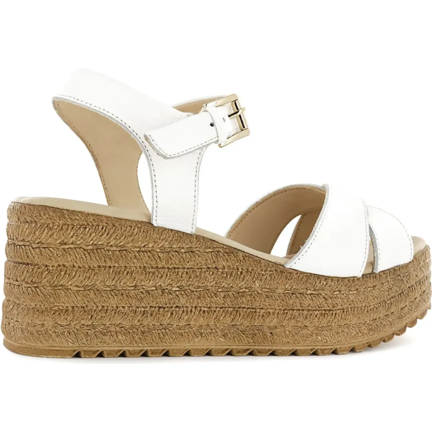 Sandalia Ecco Mujer Mircela03 color blanco | Platanitos