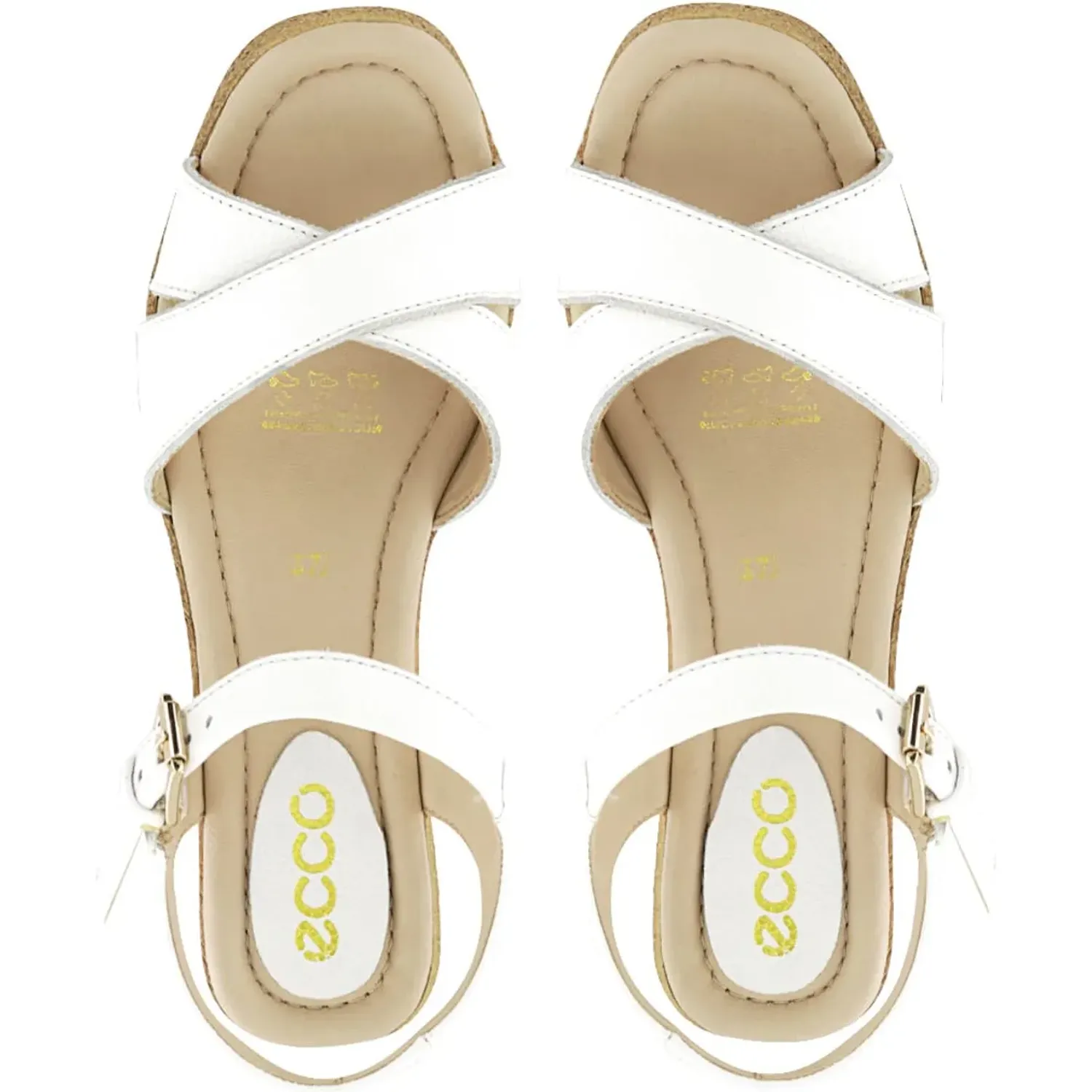 Sandalia Ecco Mujer Mircela03 color blanco | Platanitos