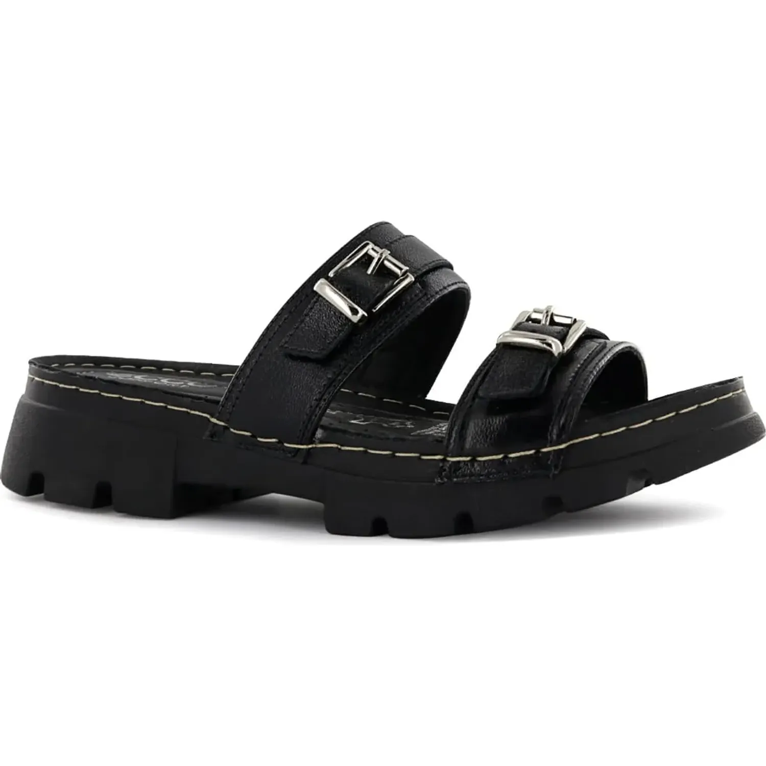 Sandalia Ecco Confort Mujer Nakia03 color negro | Platanitos