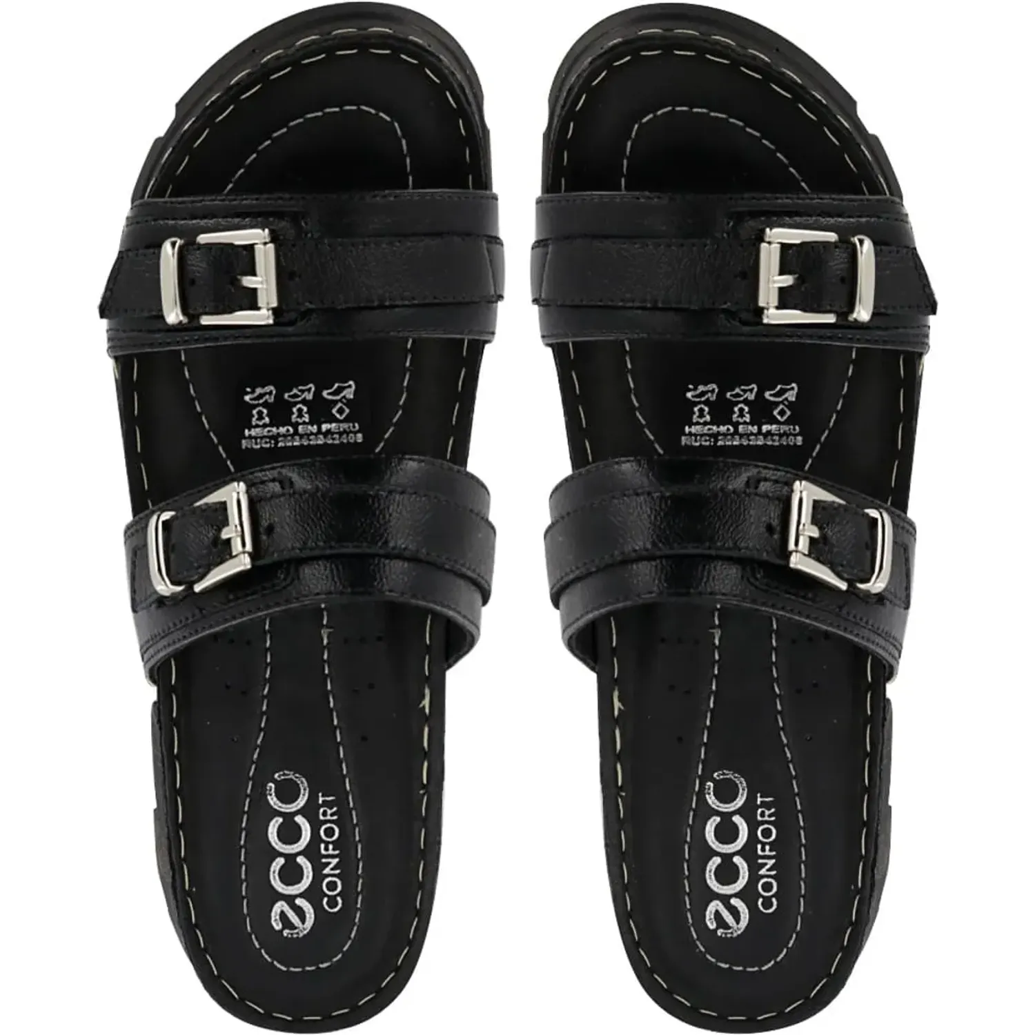 Sandalia Ecco Confort Mujer Nakia03 color negro | Platanitos