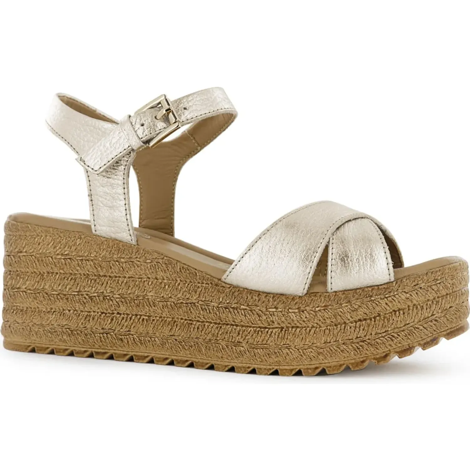 Sandalia Ecco Casual Mujer Mircela03 color oro | Platanitos