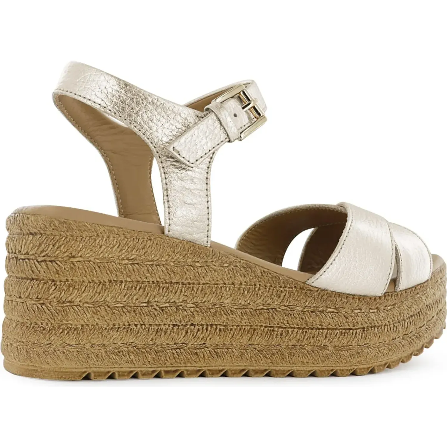 Sandalia Ecco Casual Mujer Mircela03 color oro | Platanitos