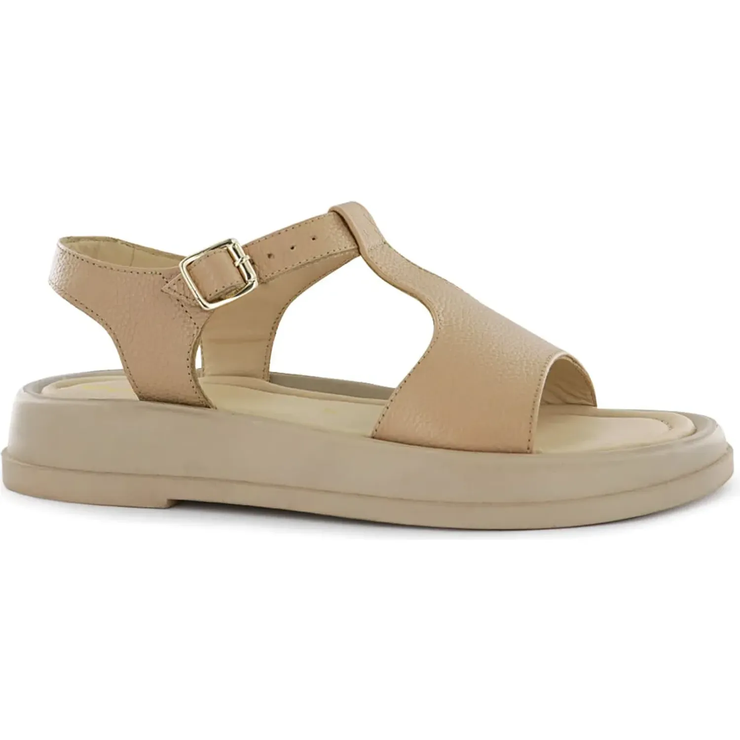 Sandalia Ecco Urbano Mujer Beth01 color moca latte | Platanitos