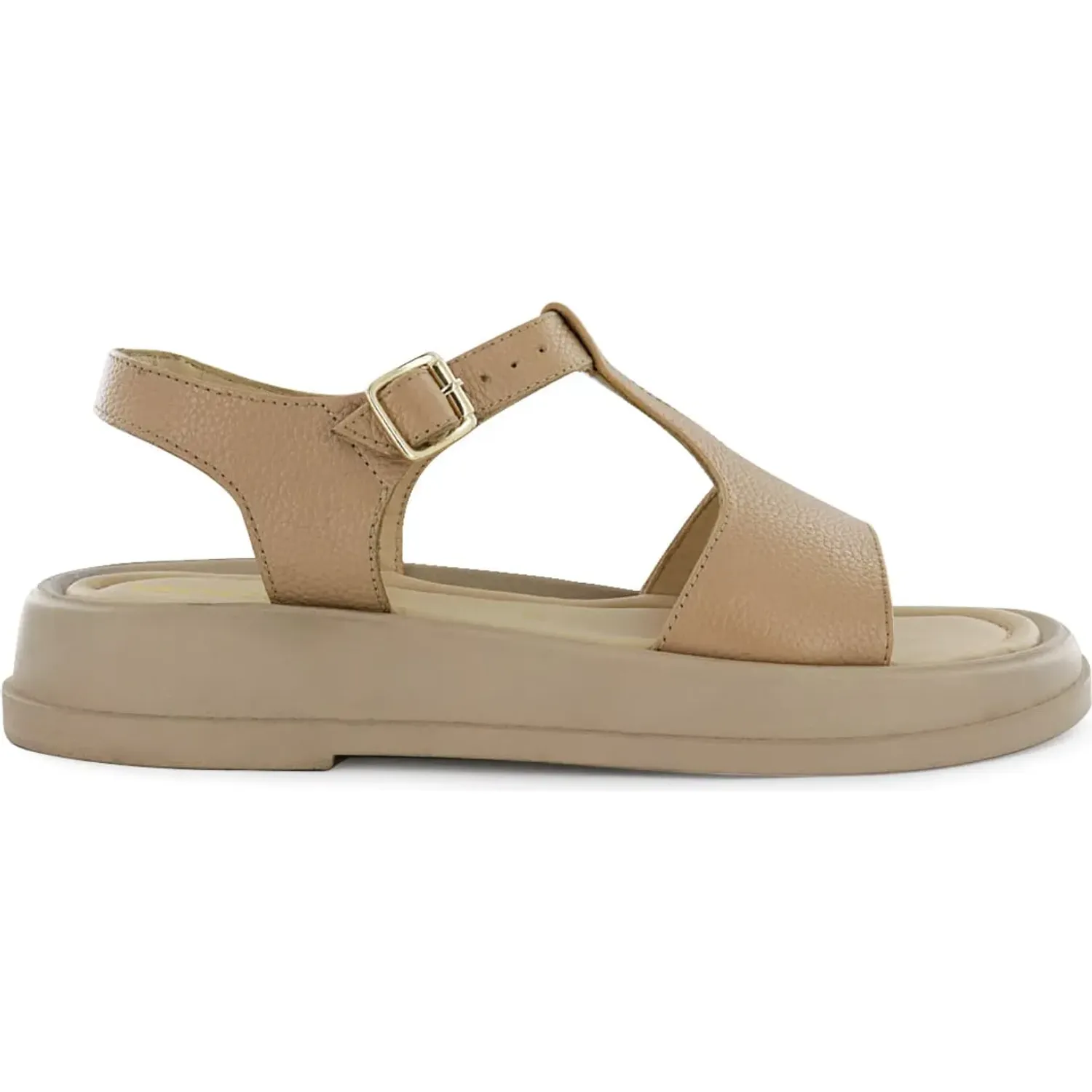 Sandalia Ecco Urbano Mujer Beth01 color moca latte | Platanitos