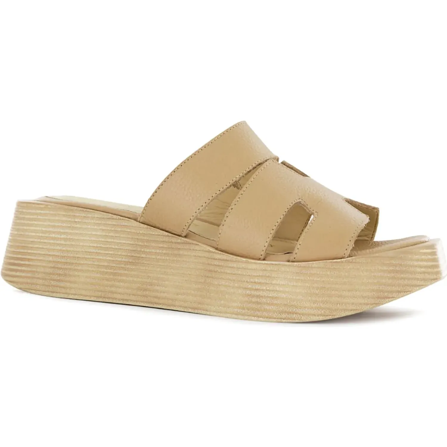 Sandalia Ecco Casual Mujer Taxli02 color moca latte | Platanitos