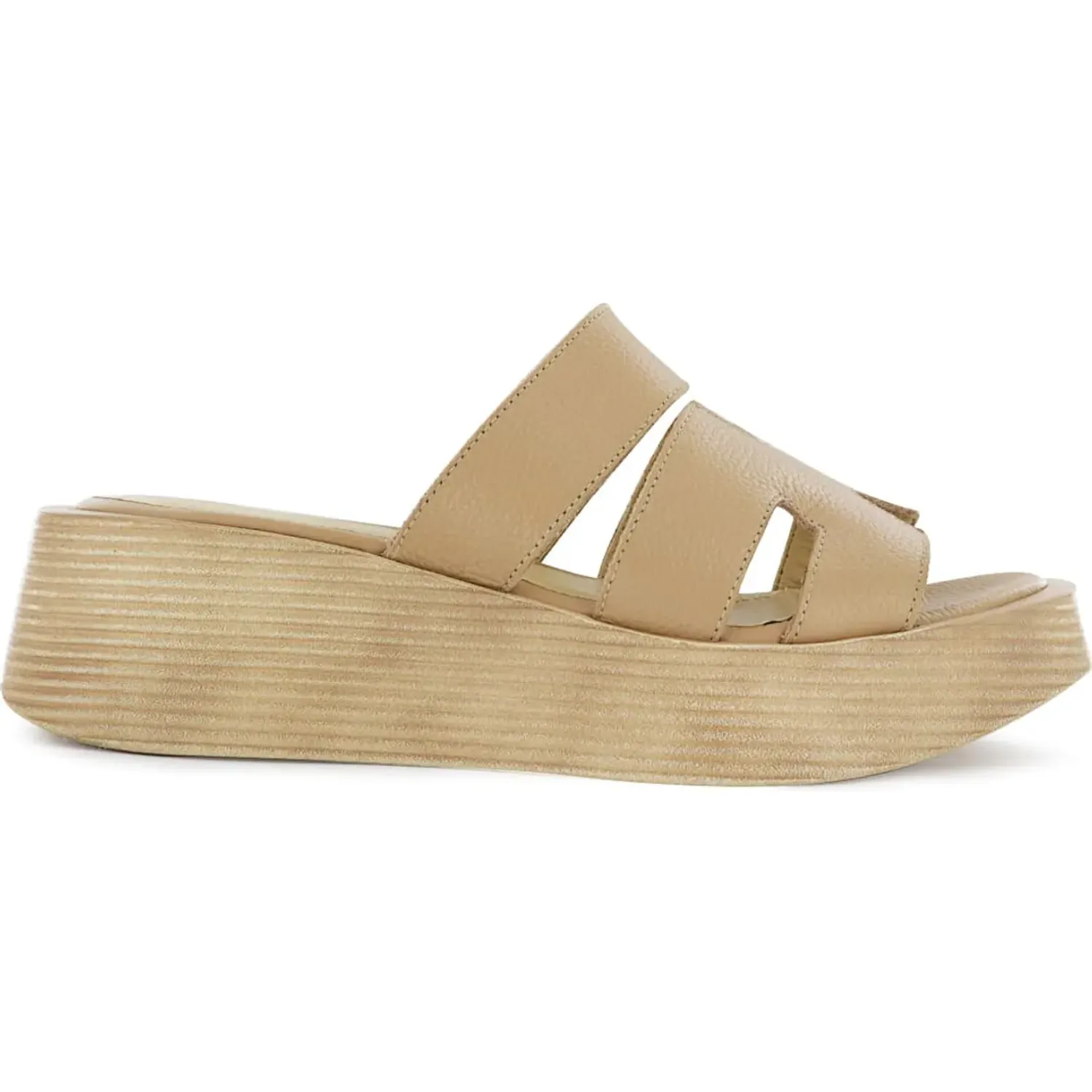 Sandalia Ecco Casual Mujer Taxli02 color moca latte | Platanitos
