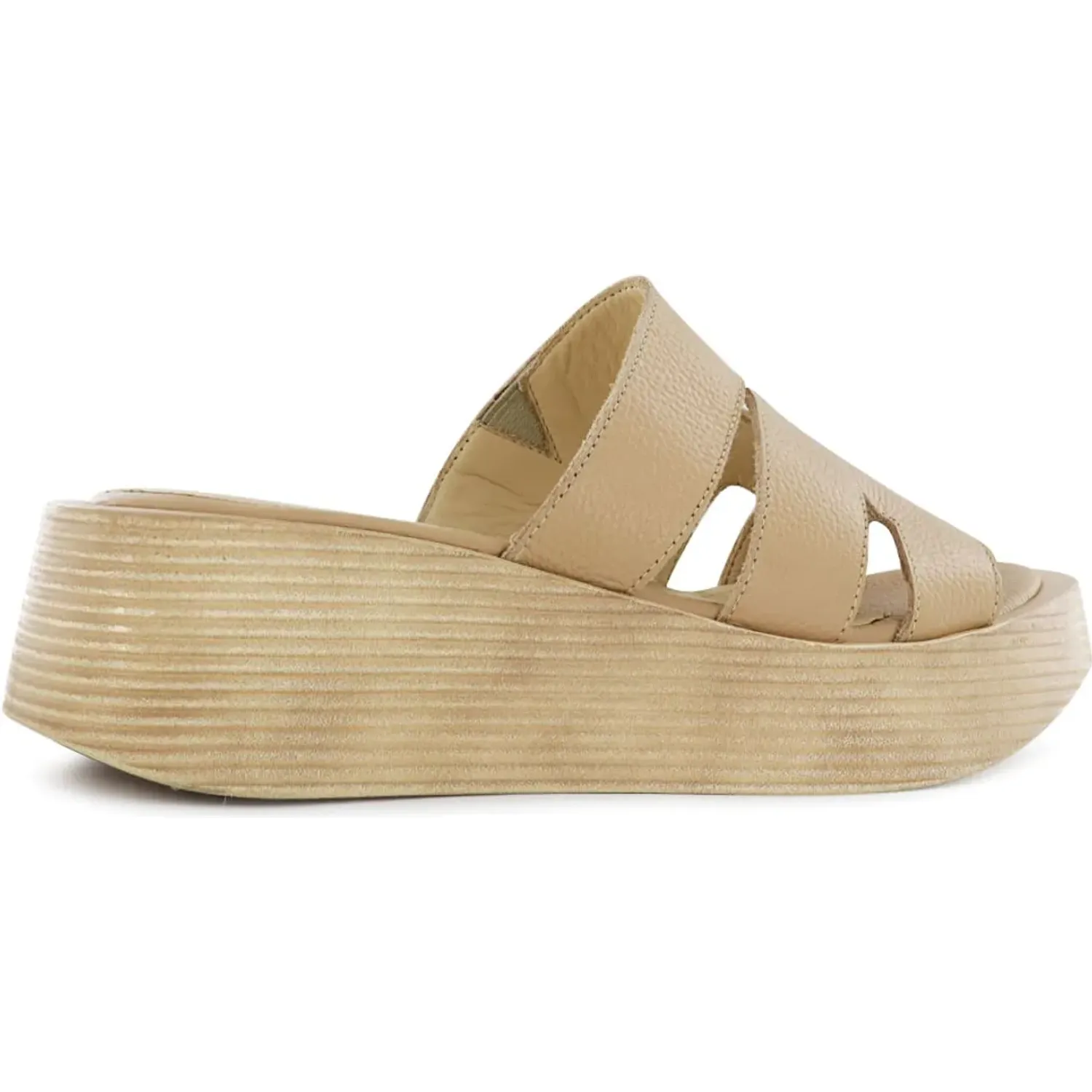 Sandalia Ecco Casual Mujer Taxli02 color moca latte | Platanitos