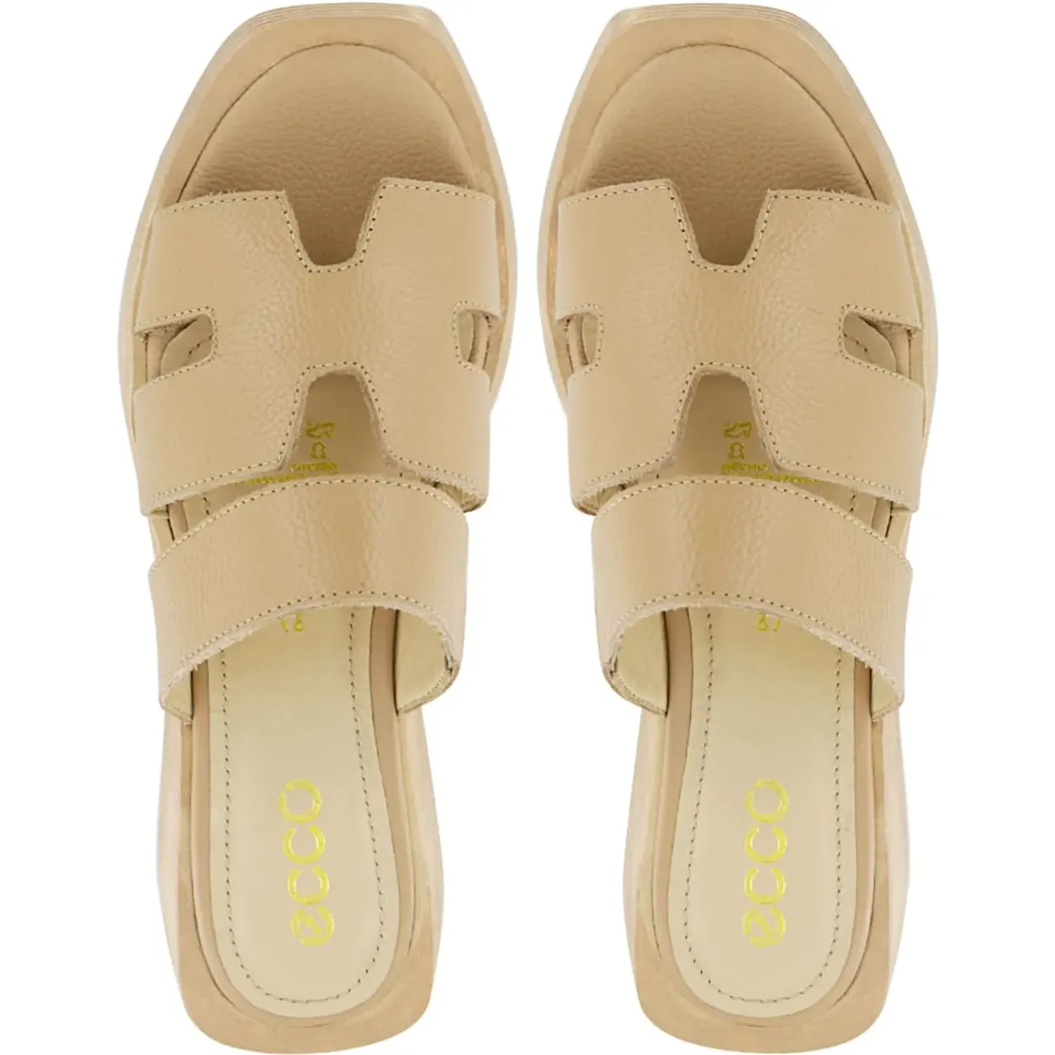 Sandalia Ecco Casual Mujer Taxli02 color moca latte | Platanitos
