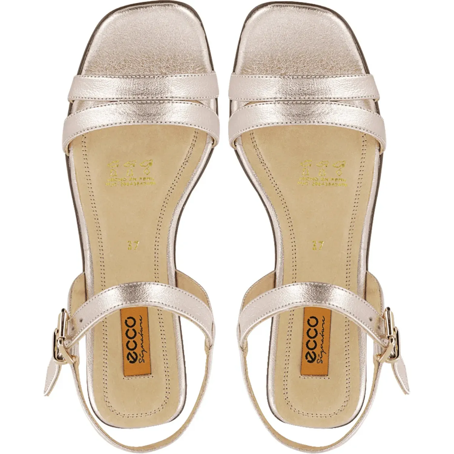 Sandalia Ecco Casual Mujer Galinda01 color oro rosa | Platanitos