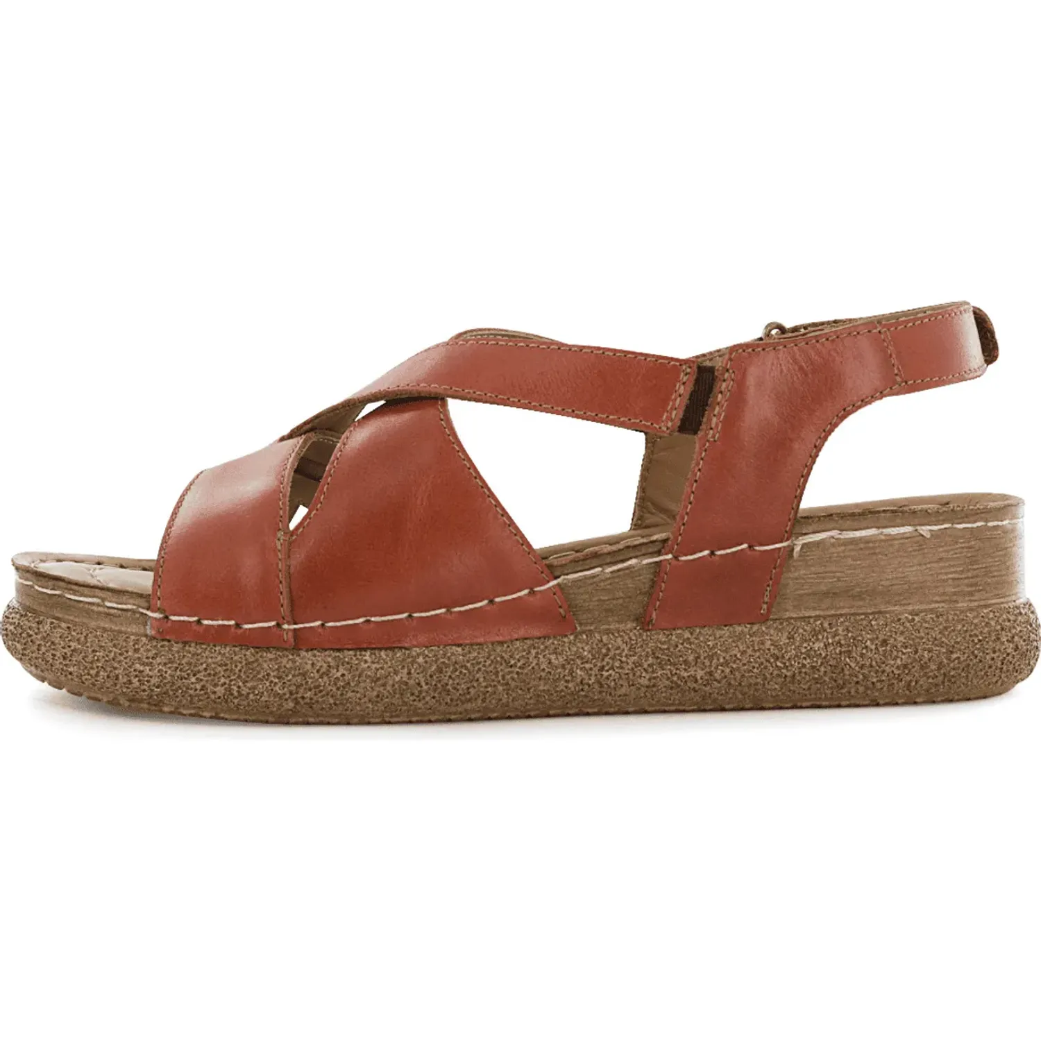 Sandalia Ecco Confort Mujer Otessa05 color terracota | Platanitos