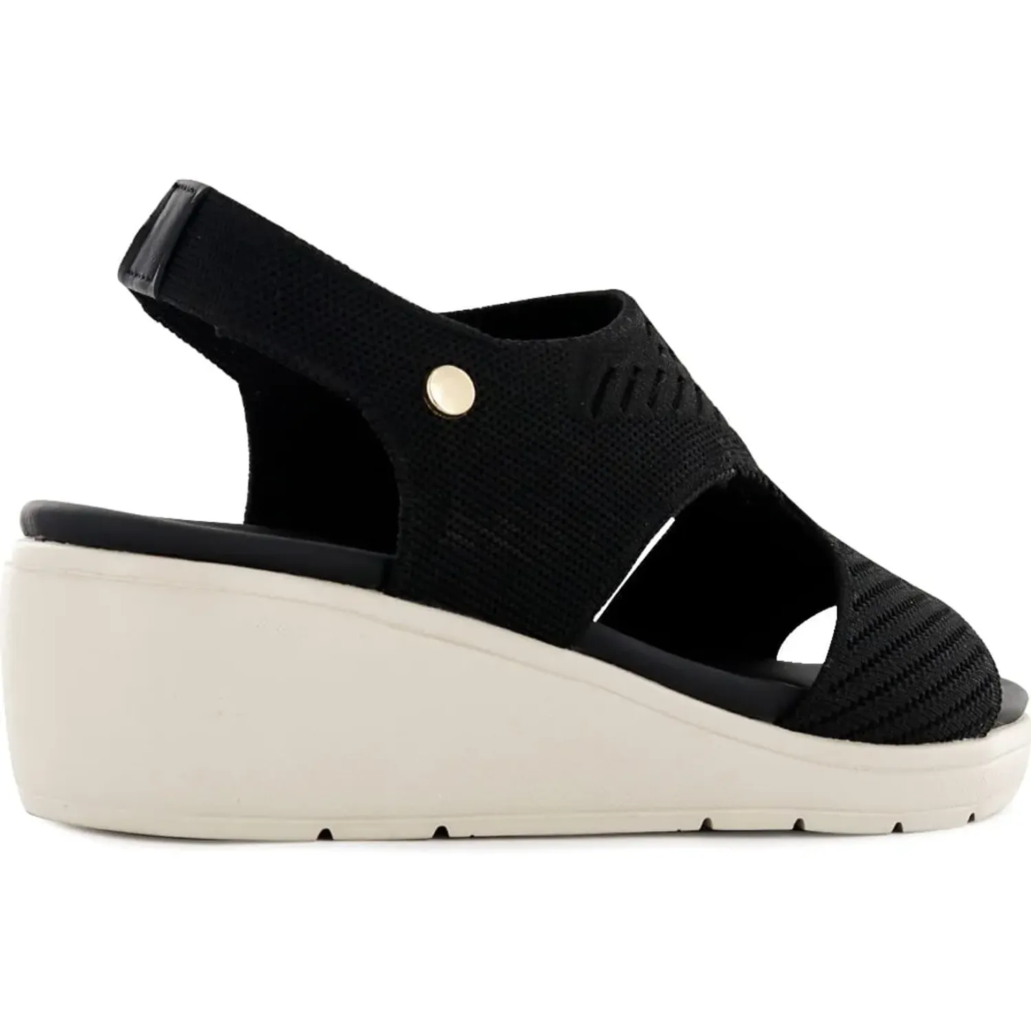 Sandalias Impuls Cuña Mujer Heidi05 color negro | Platanitos