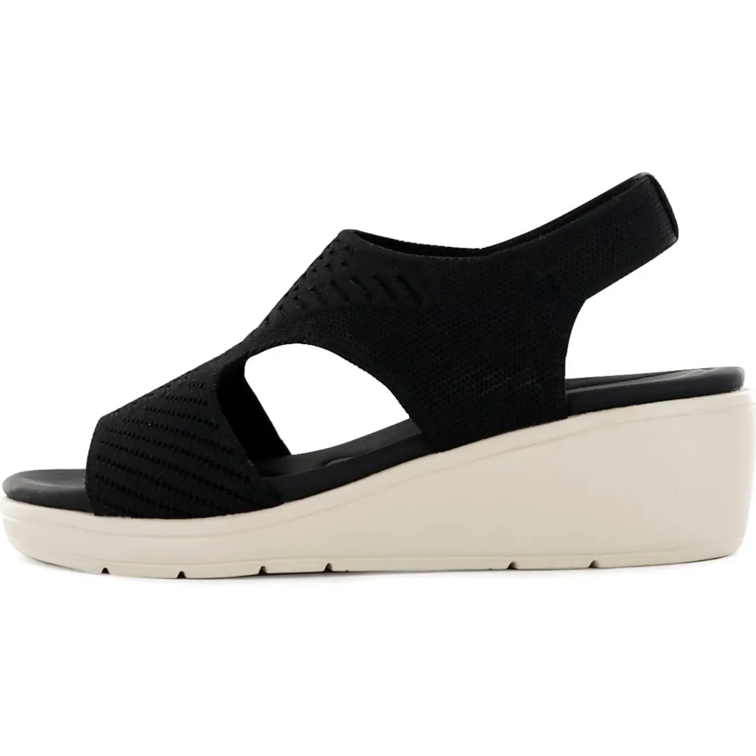 Sandalias Impuls Cuña Mujer Heidi05 color negro | Platanitos