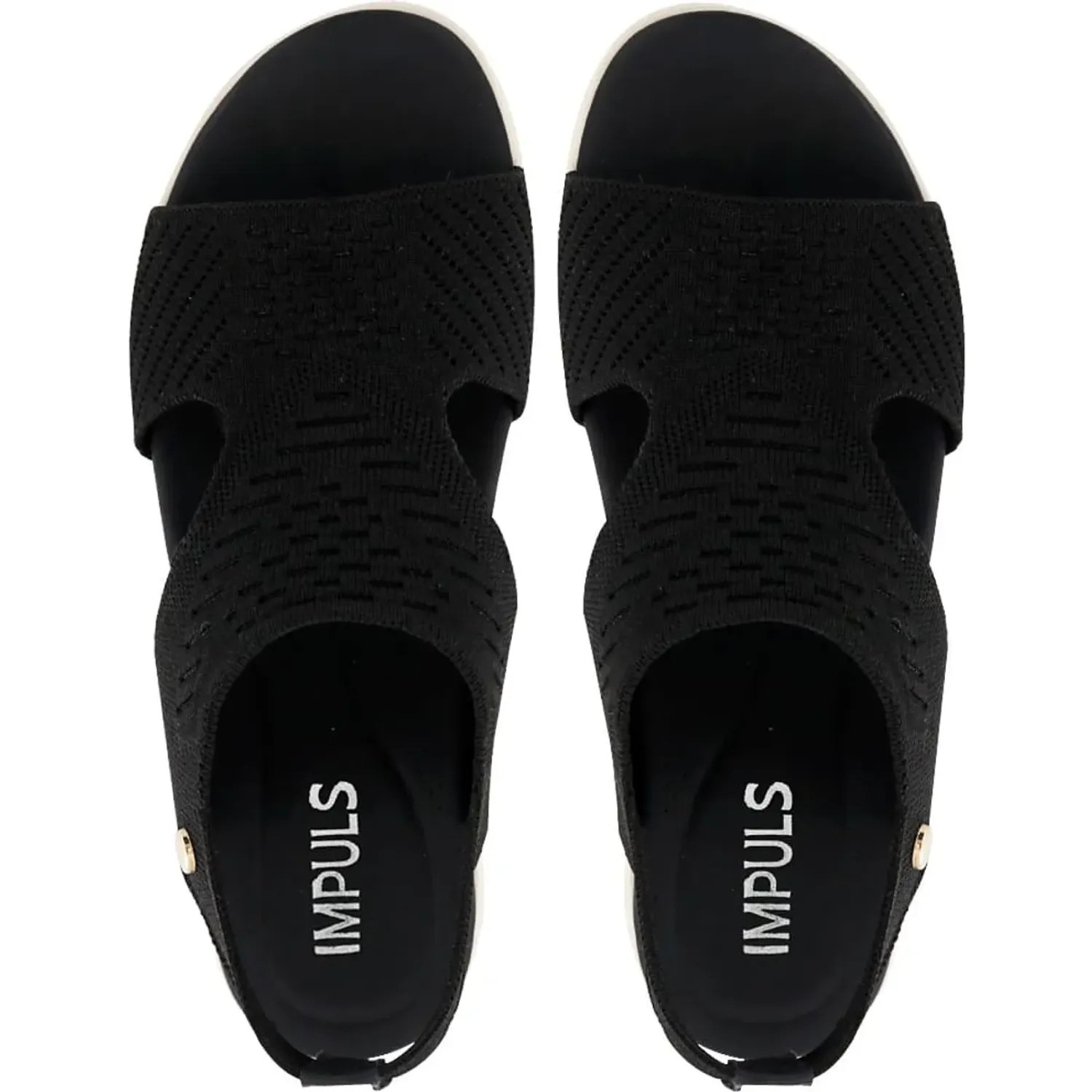 Sandalias Impuls Cuña Mujer Heidi05 color negro | Platanitos