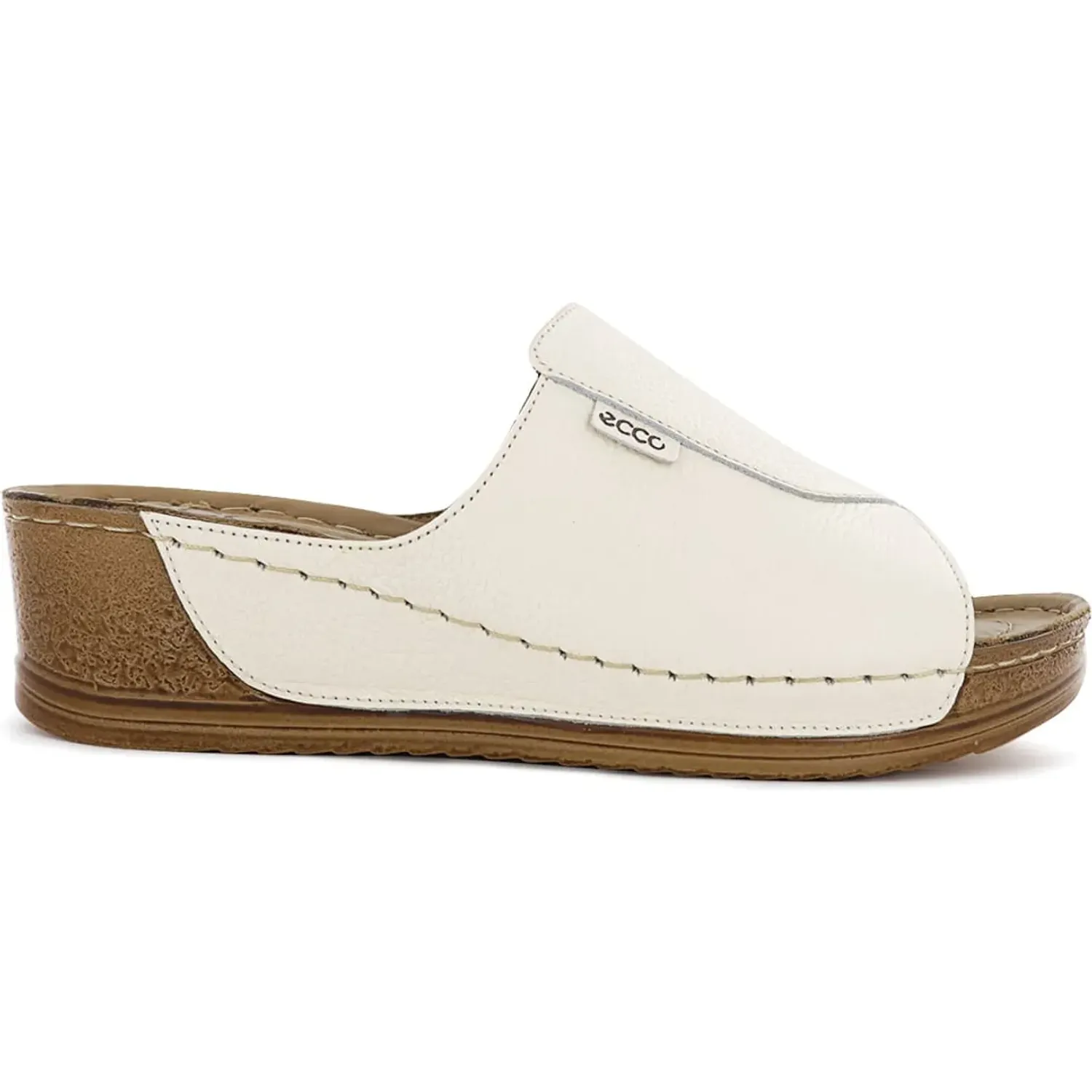 Sandalias Ecco Confort Mujer Bibi24 color marfil | Platanitos