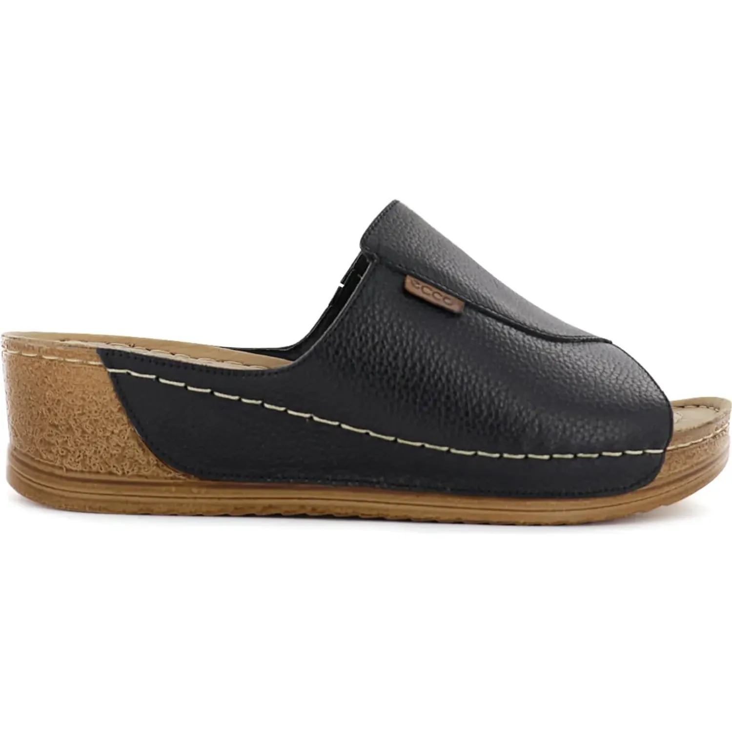 Sandalias Ecco Confort Mujer Bibi24 color negro | Platanitos