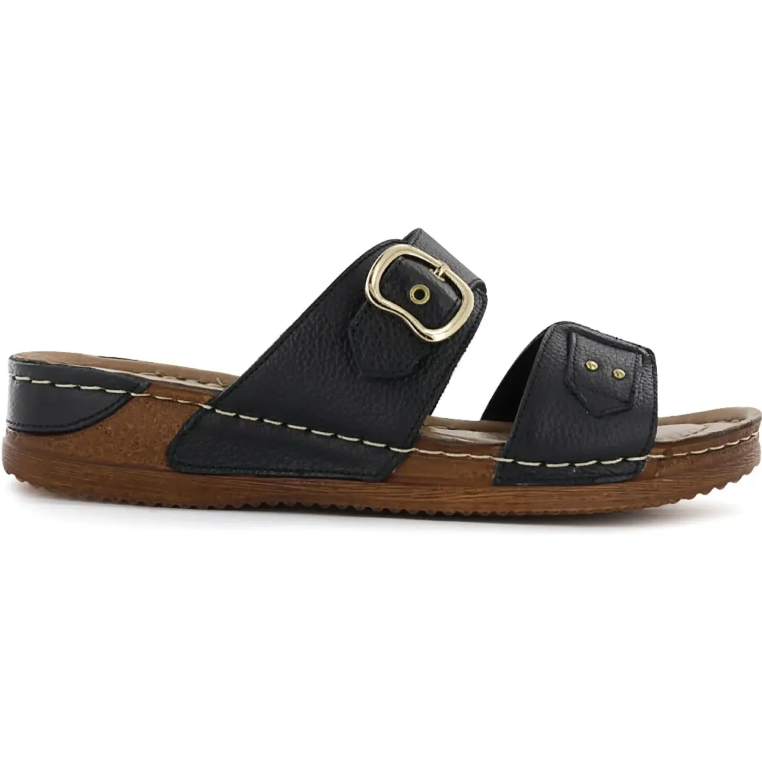 Sandalias Ecco Confort Mujer Patty35 color negro | Platanitos