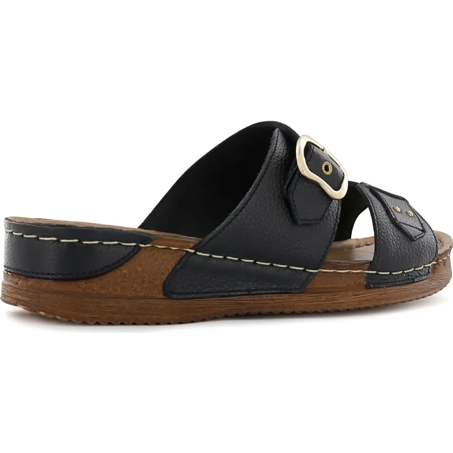 Sandalias Ecco Confort Mujer Patty35 color negro | Platanitos