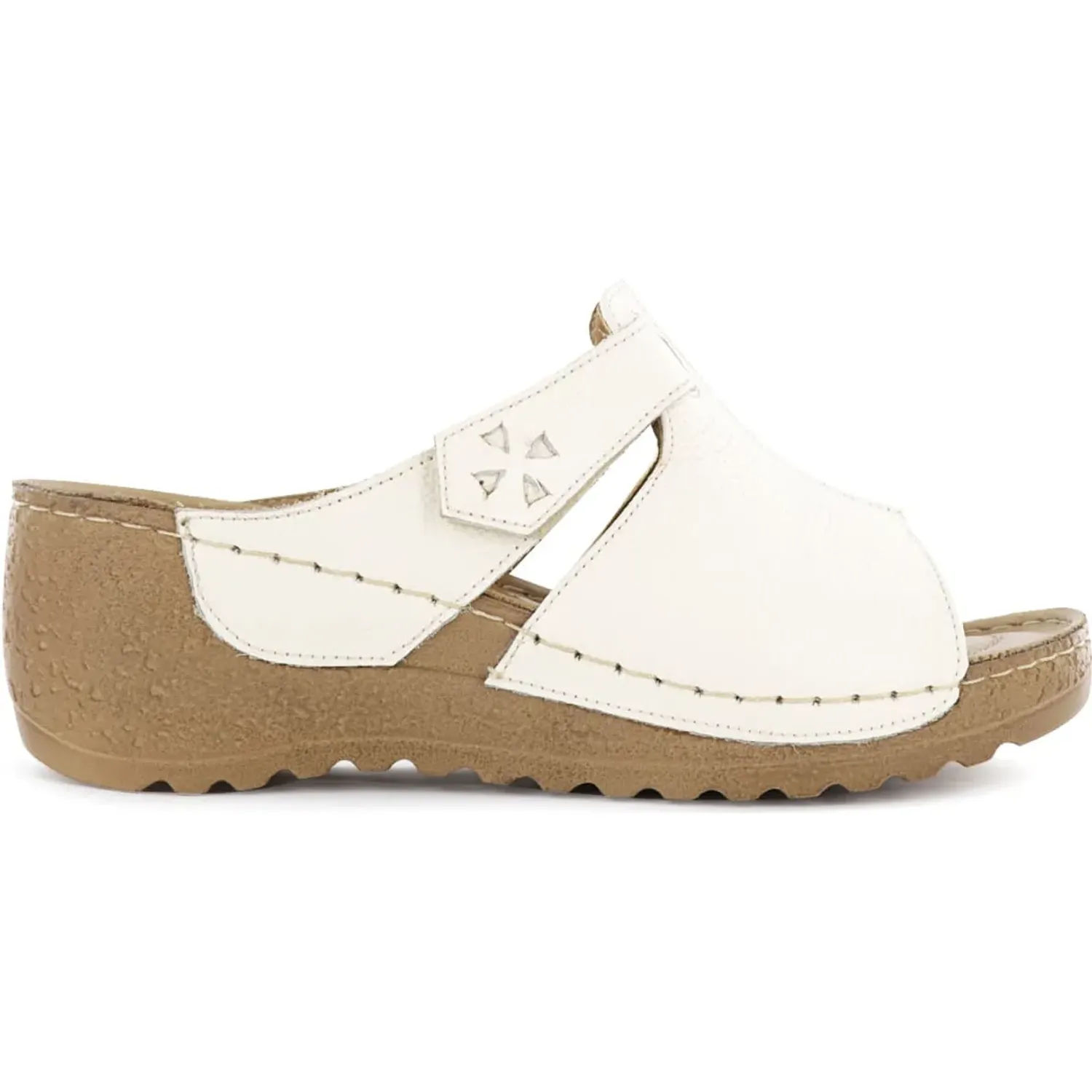 Sandalias Ecco Confort Mujer Mayra34 color marfil | Platanitos