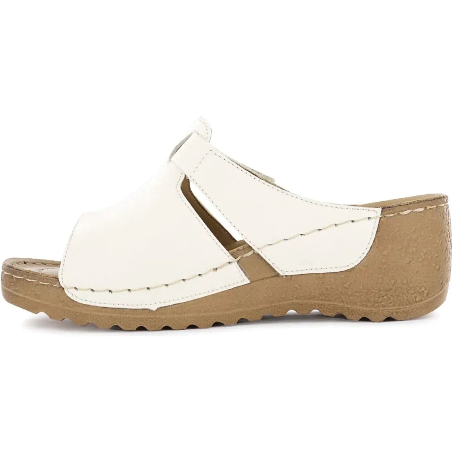 Sandalias Ecco Confort Mujer Mayra34 color marfil | Platanitos