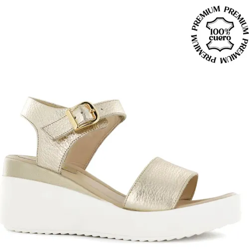 Sandalias Ecco Cuña Baja Mujer Jaspe03 | Platanitos