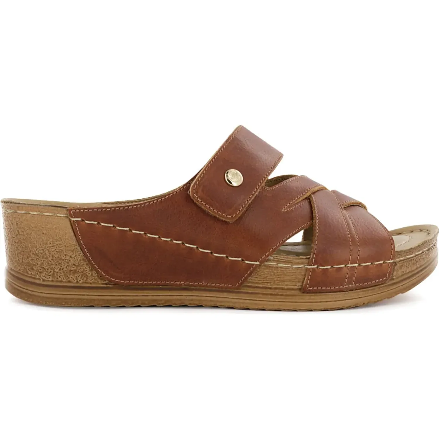 Sandalias Ecco Confort Mujer Bibi23 color cobre | Platanitos